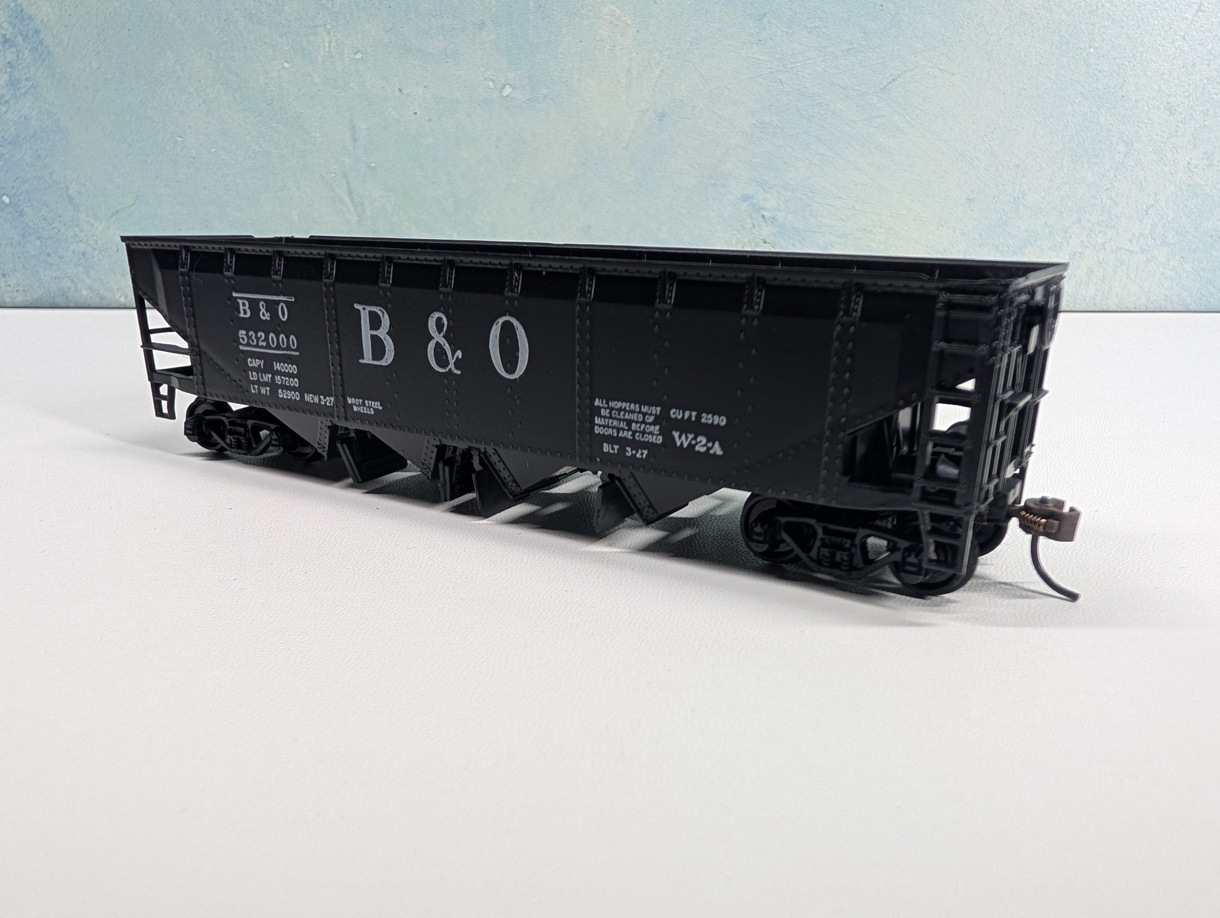 USED Athearn HO Scale Quad Hopper Baltimore and Ohio B&O #532000