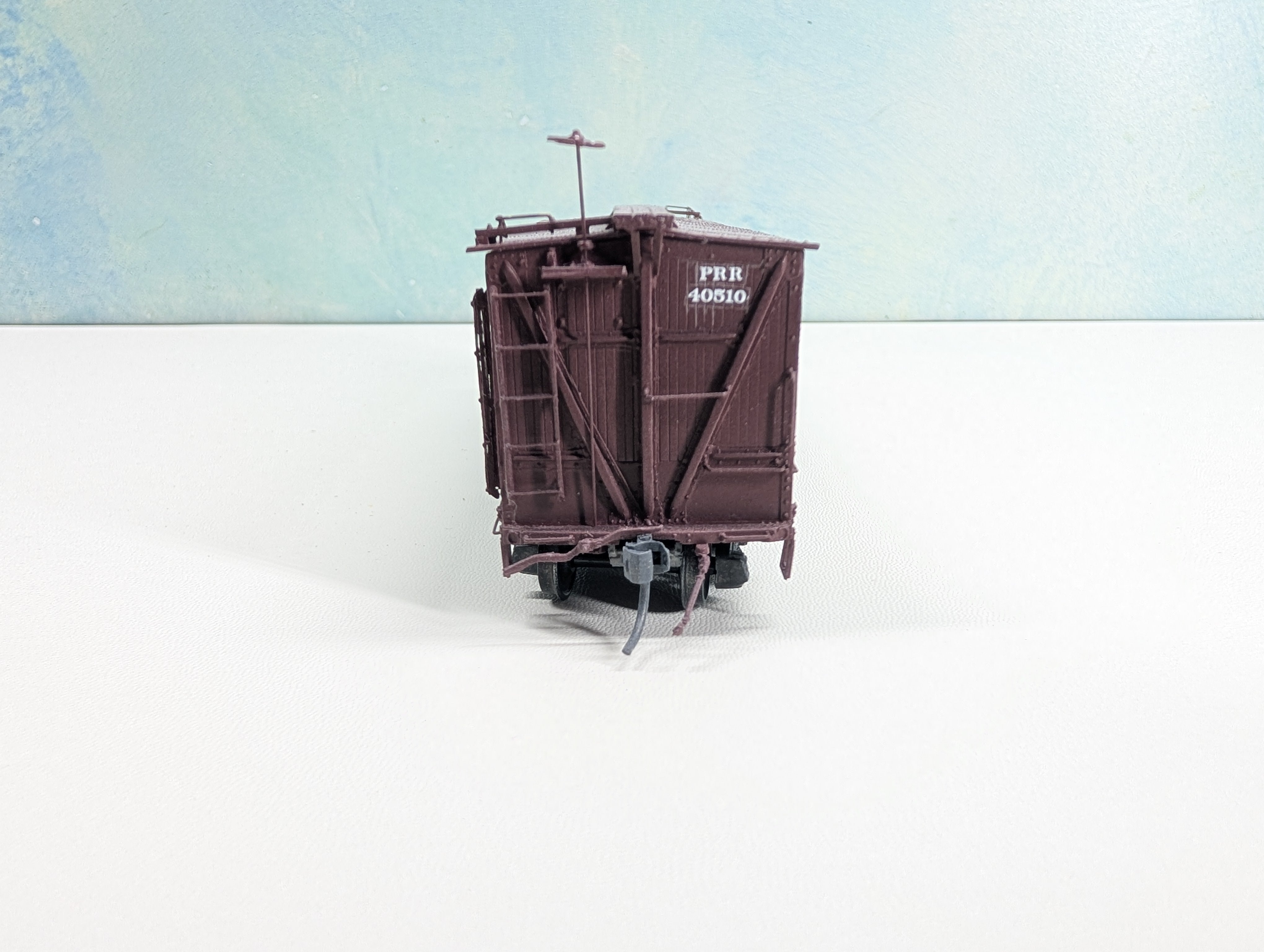 USED HO Scale Wood Box Car Pennsylvania PRR #40510 Metal Wheels