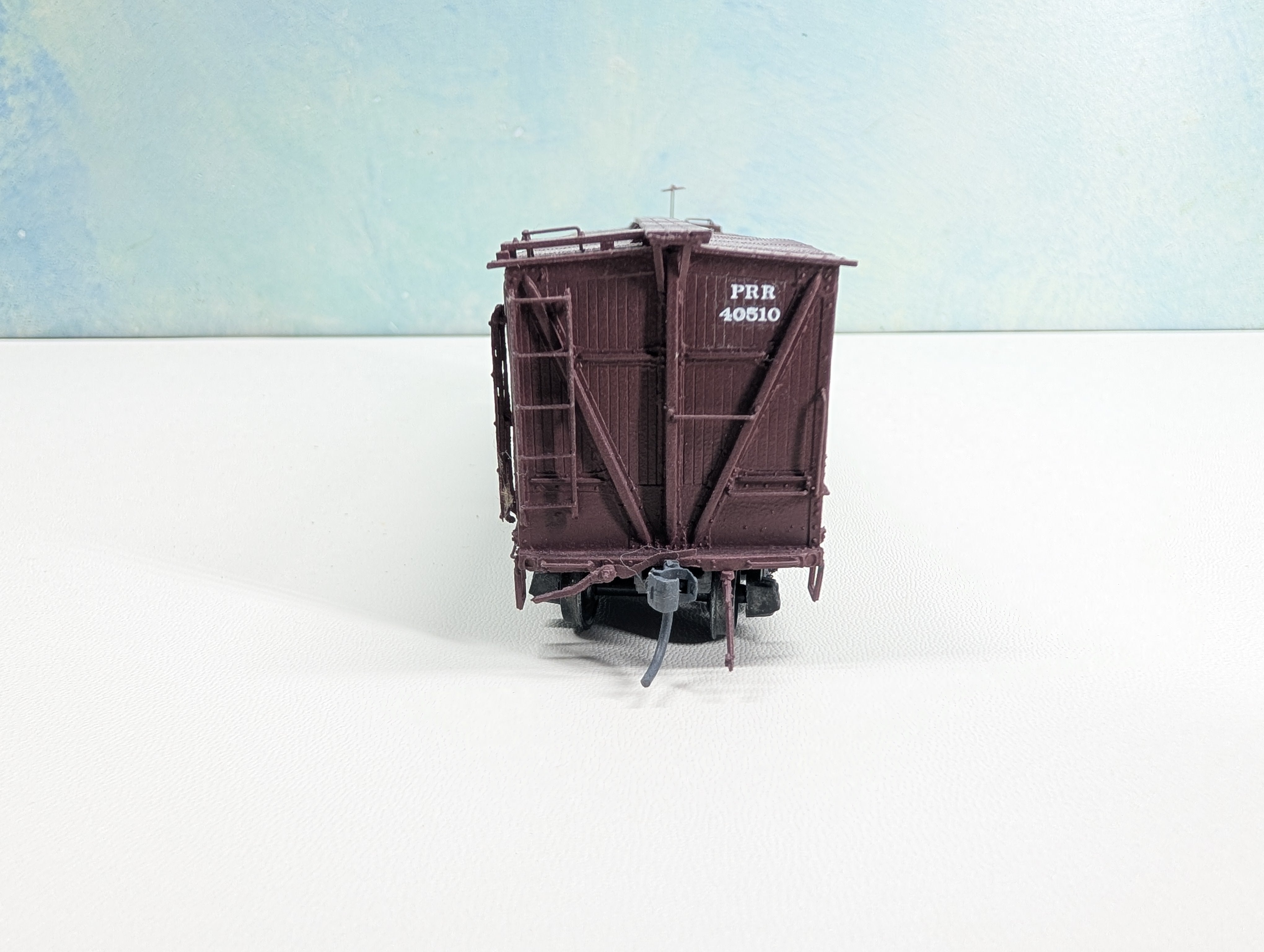 USED HO Scale Wood Box Car Pennsylvania PRR #40510 Metal Wheels