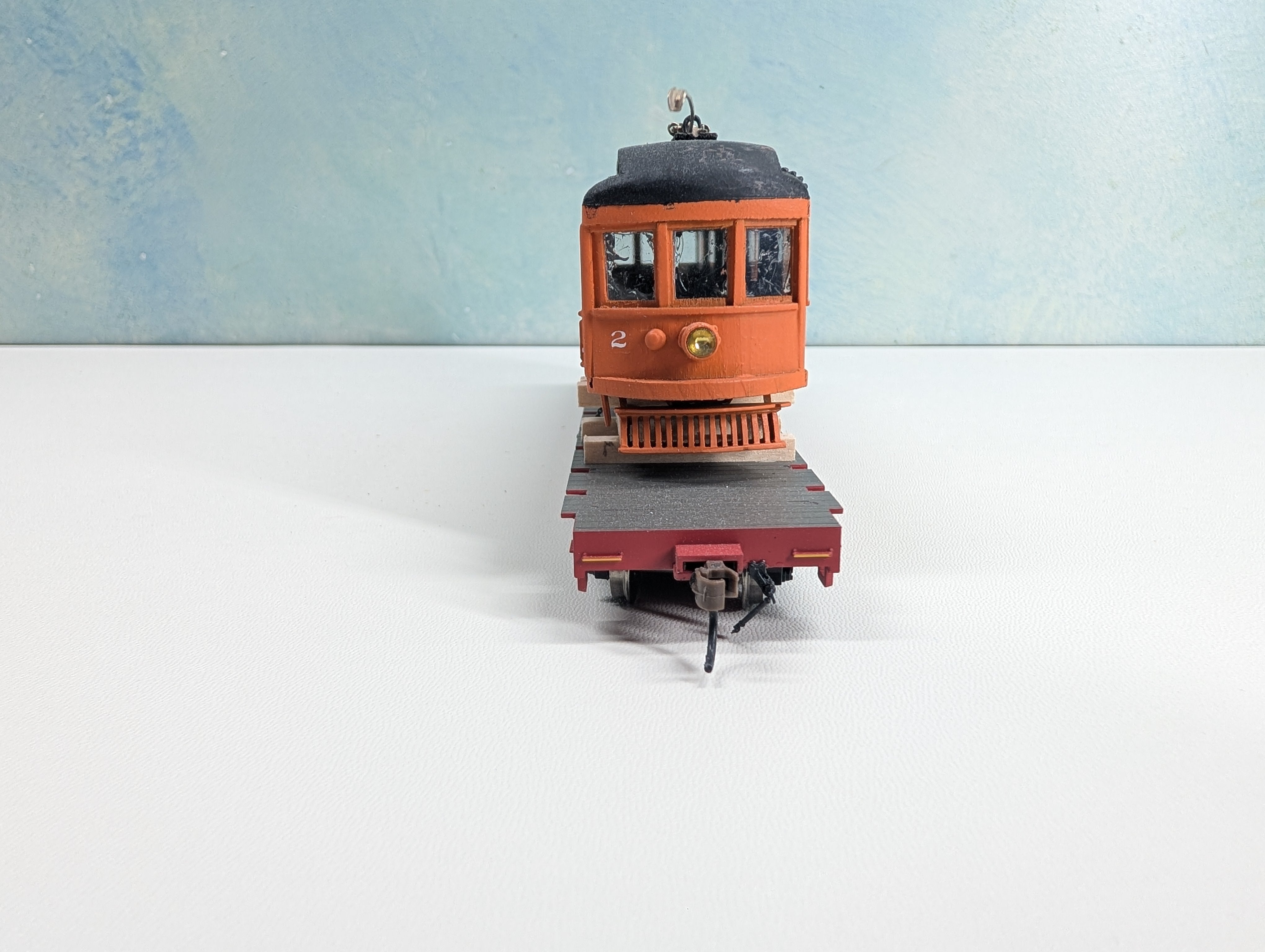 USED Walthers HO Scale 60' Flat Car w/ Custom Load Delaware and Hudson D&H #16144 Metal Wheels