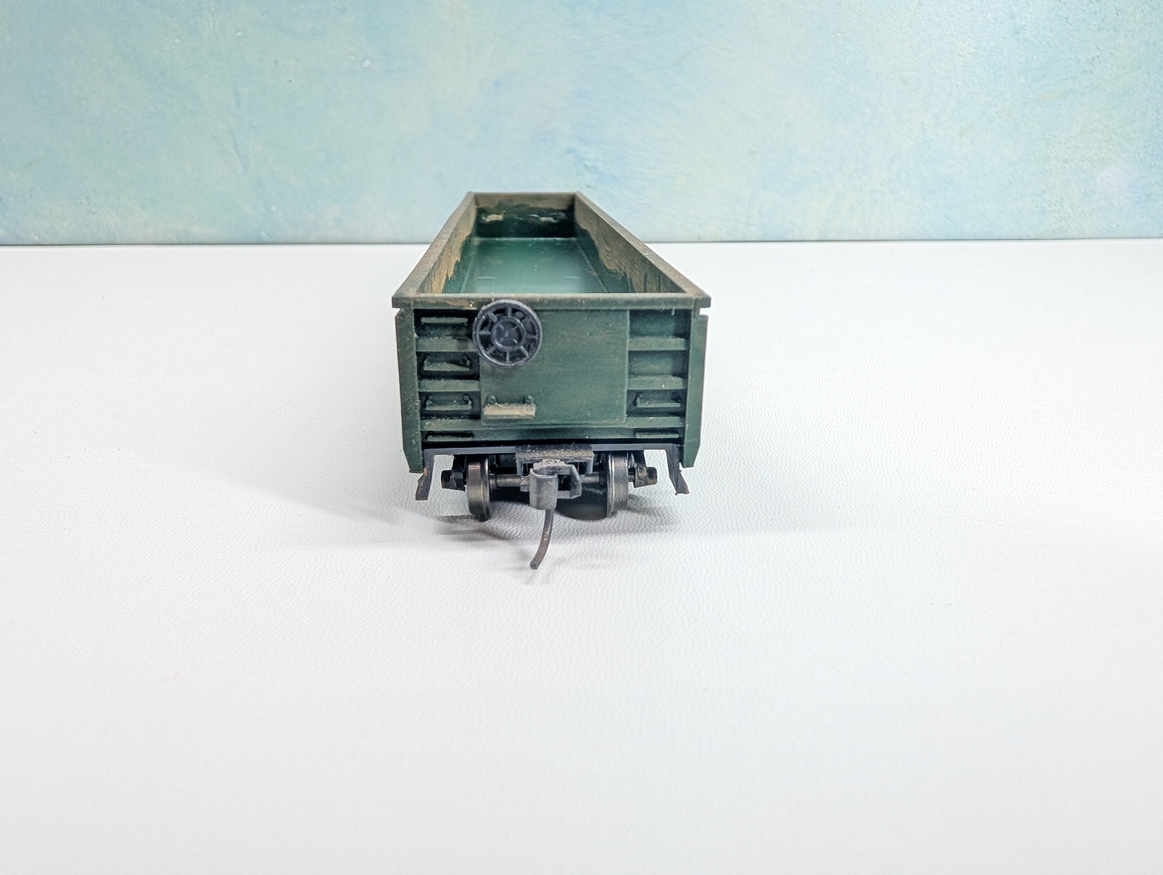 USED Roundhouse HO Scale Weathered 52' Gondola Maine Central MEC #1115 Metal Wheels