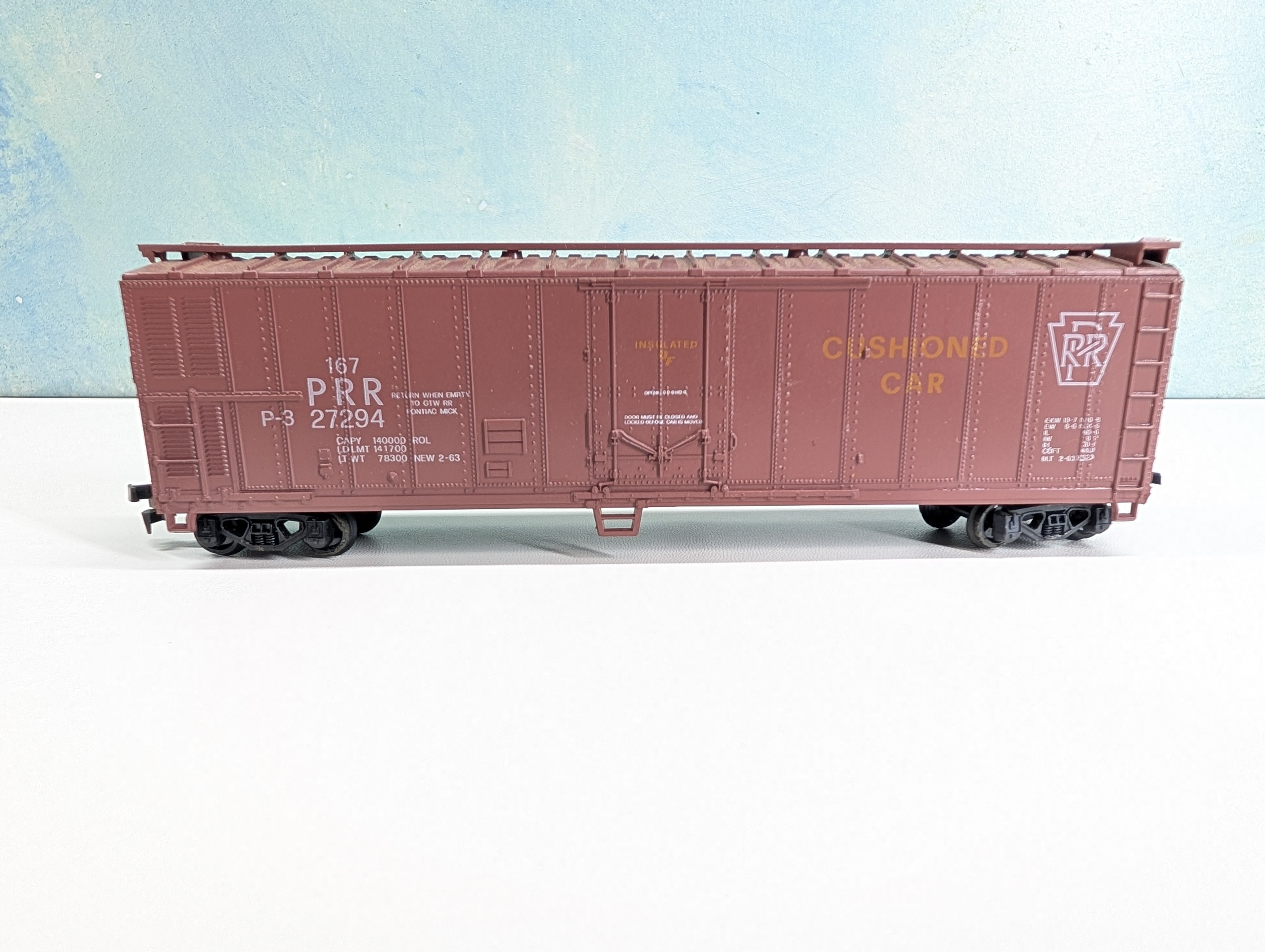 USED PMI HO Scale 50' Reefer Box Car Pennsylvania PRR #27294
