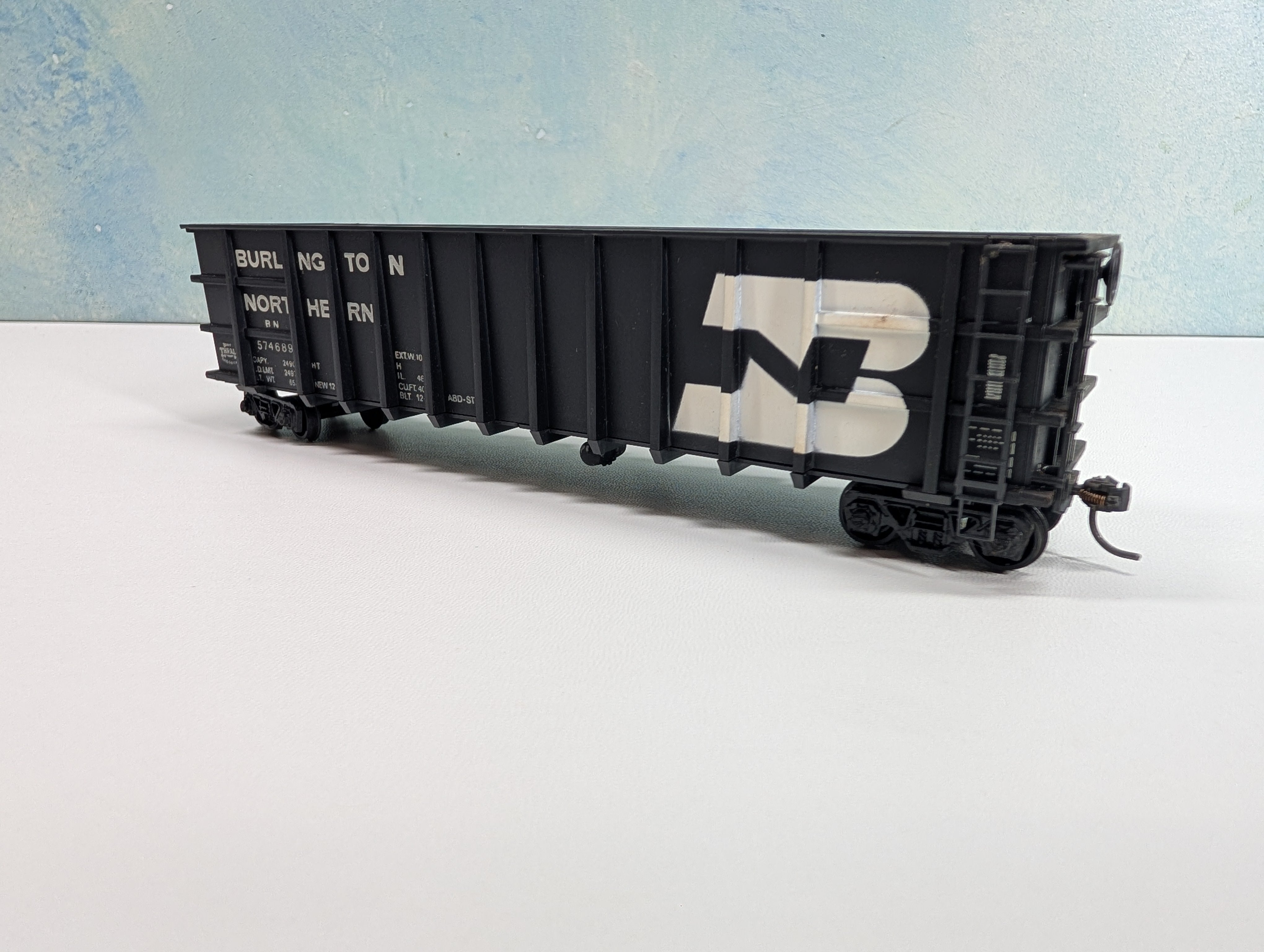 USED Roundhouse 1645 HO Scale 50' Thrall Gondola Burlington Northern BN #574689