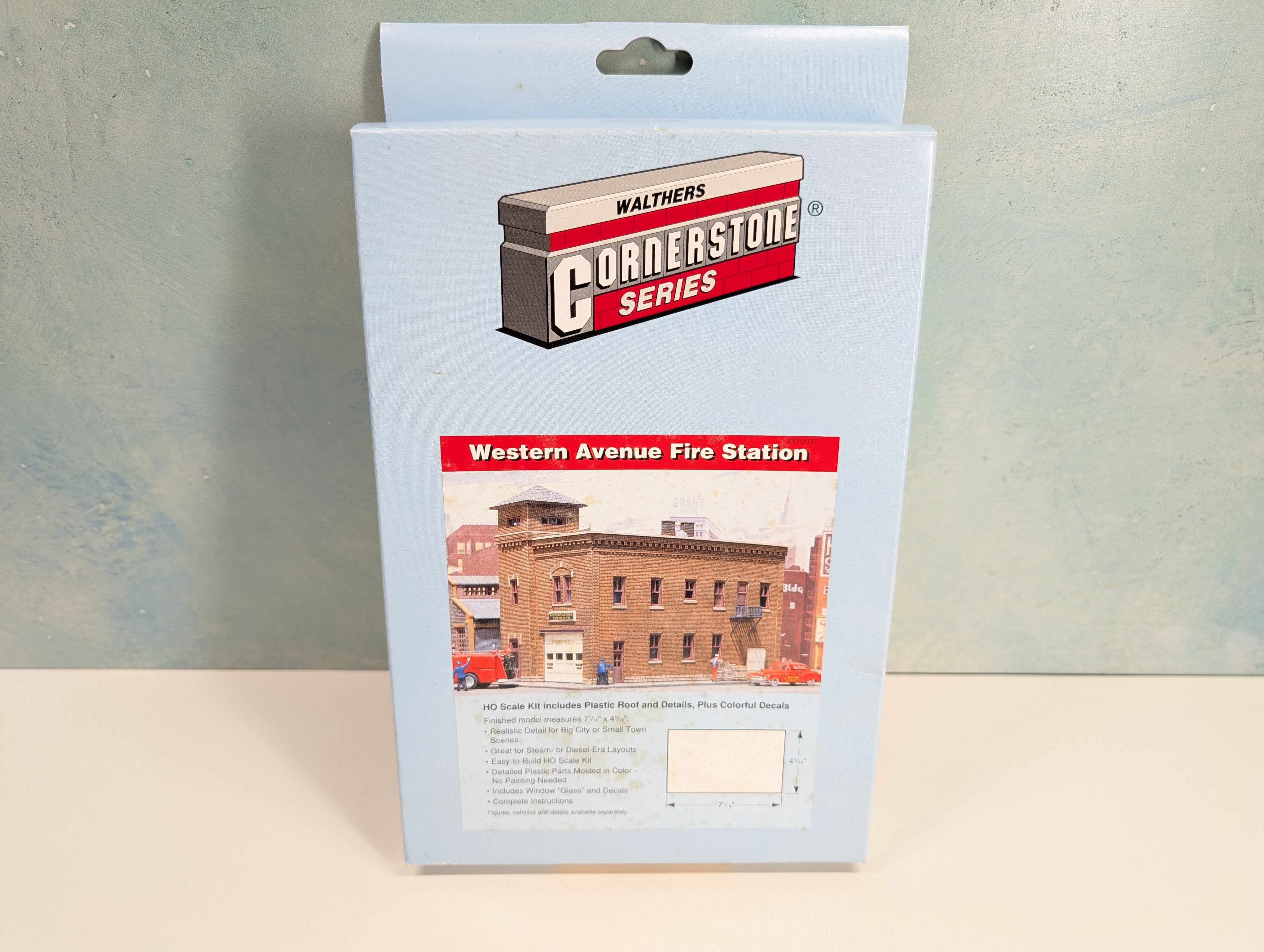USED Walthers Cornerstone 933-3037 HO Scale Western Avenue Fire Station KIT