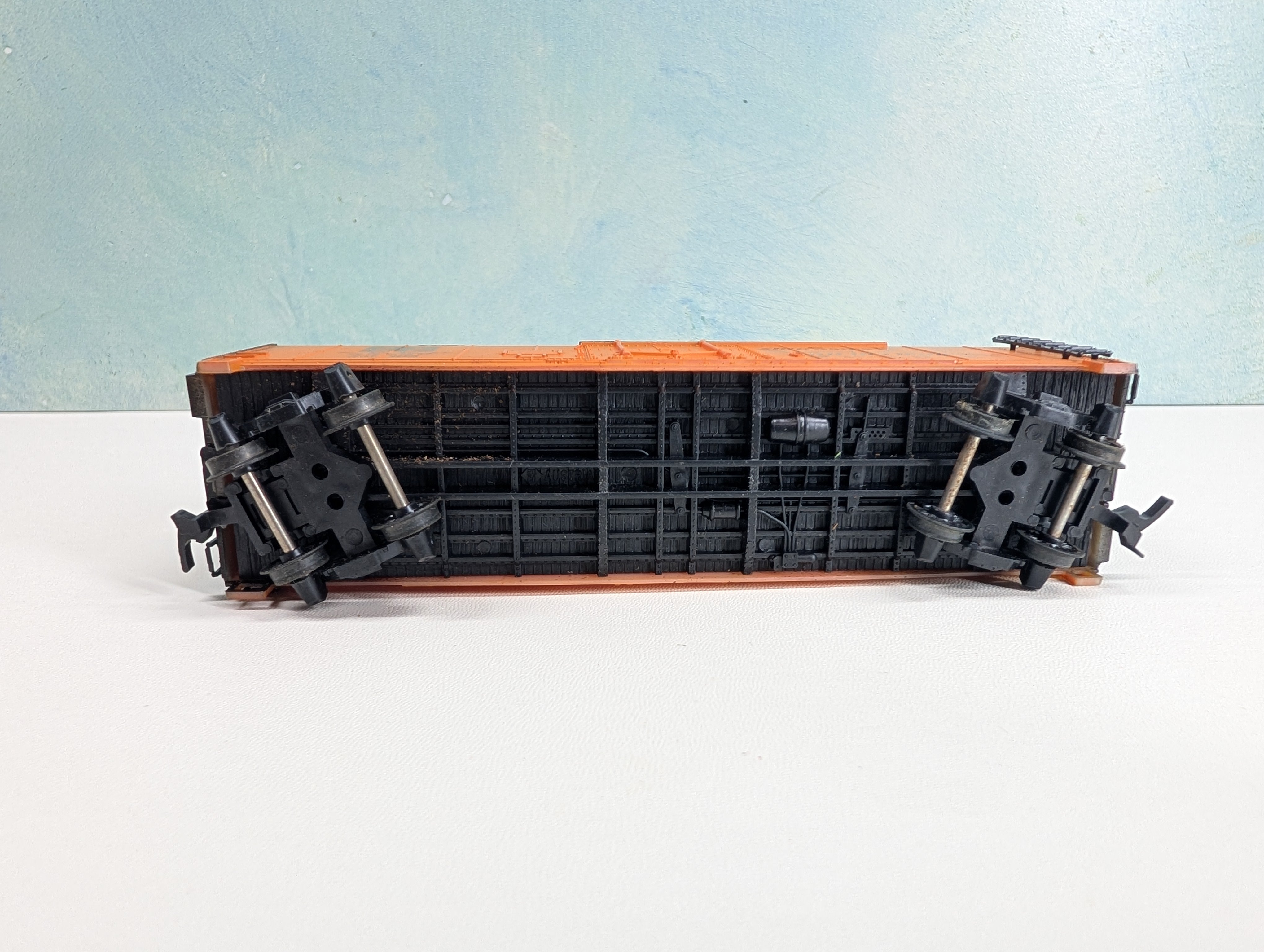 USED AHM HO Scale 40' Reefer Box Car Santa Fe SFRD #35829