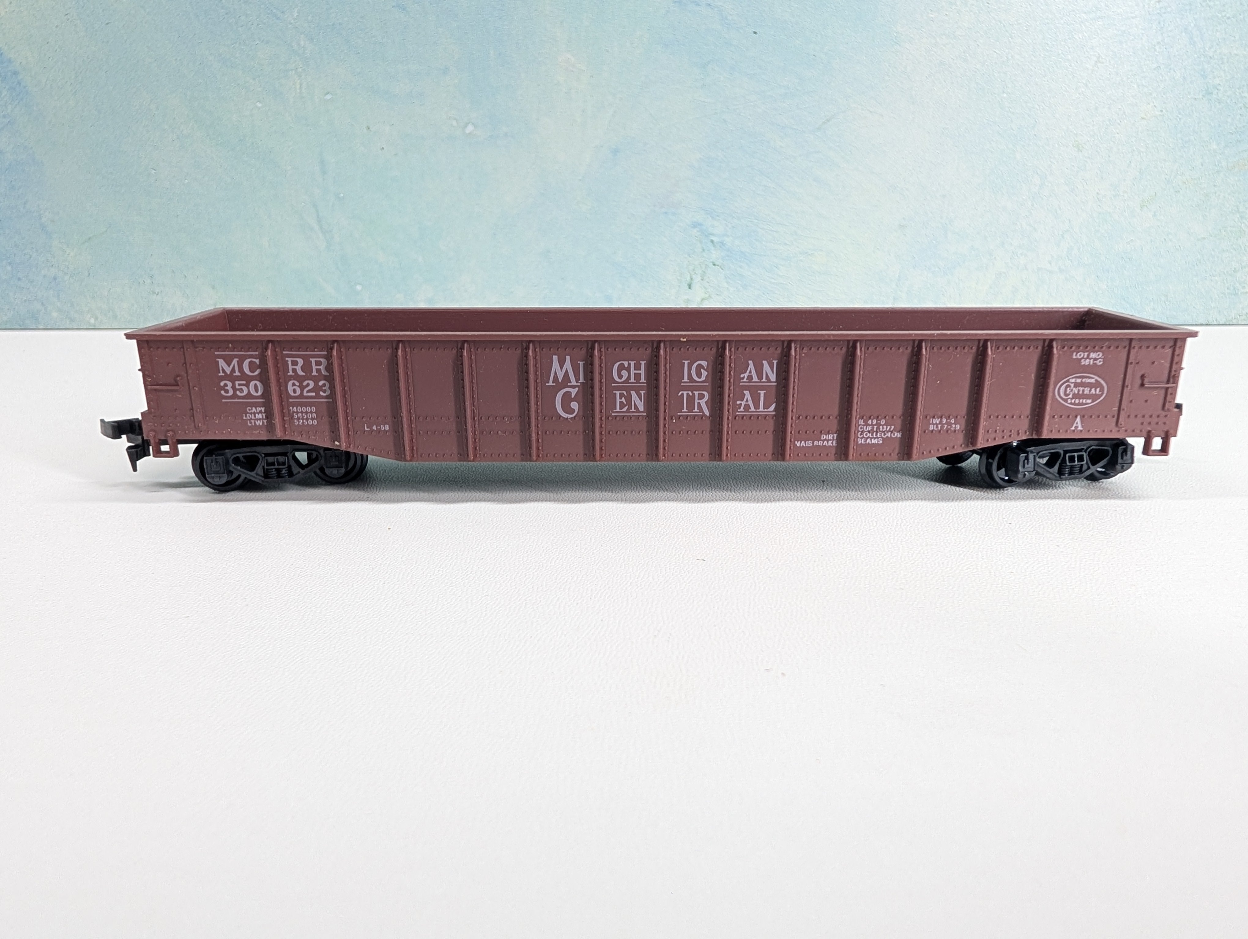USED AHM HO Scale 50' Gondola Michigan Central MCRR #350623