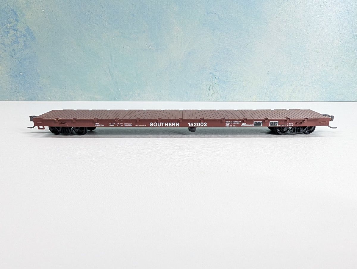 USED Roundhouse 1287 HO Scale 60' Flat Car Southern #152002