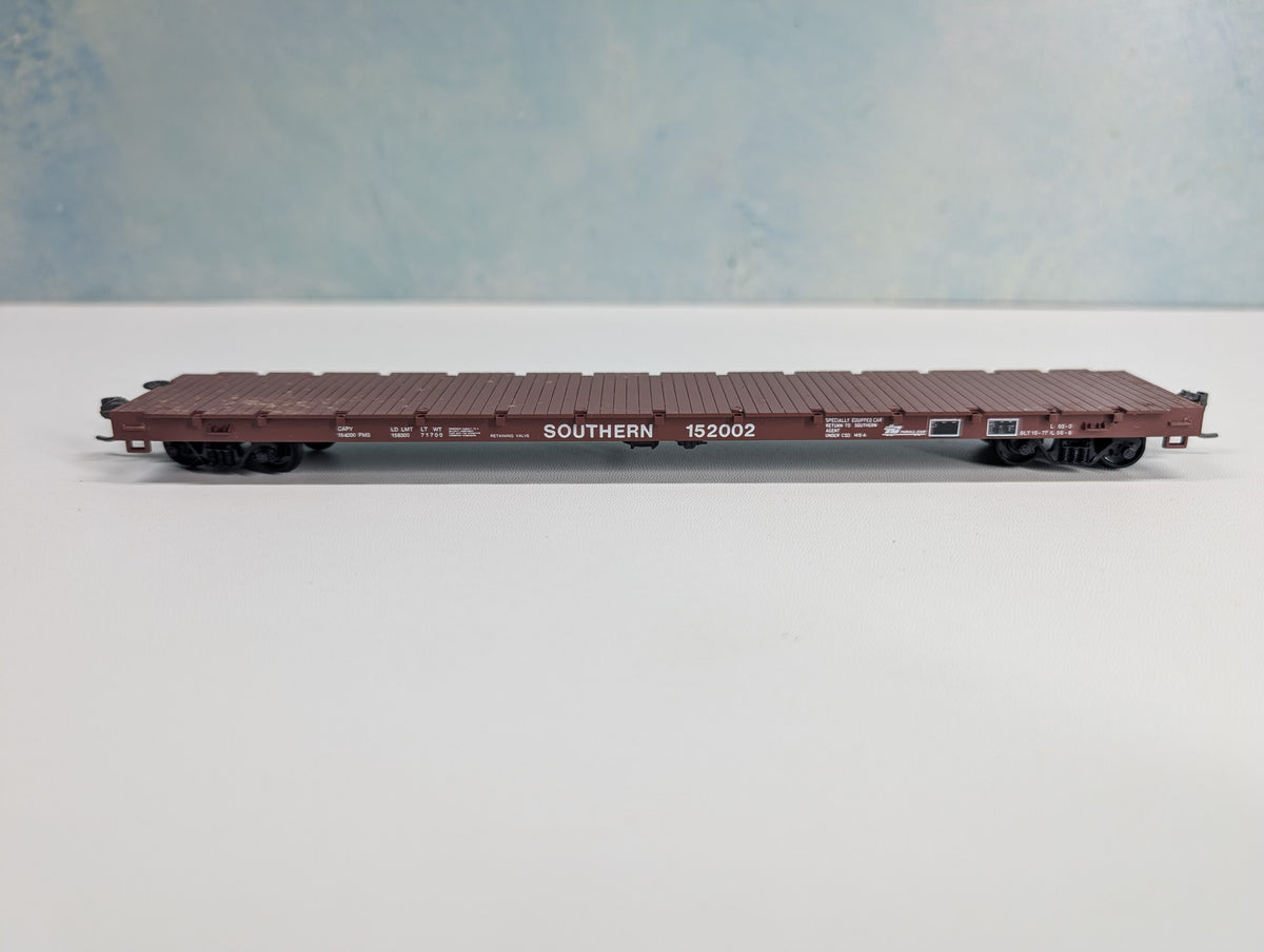 USED Roundhouse 1287 HO Scale 60' Flat Car Southern #152002