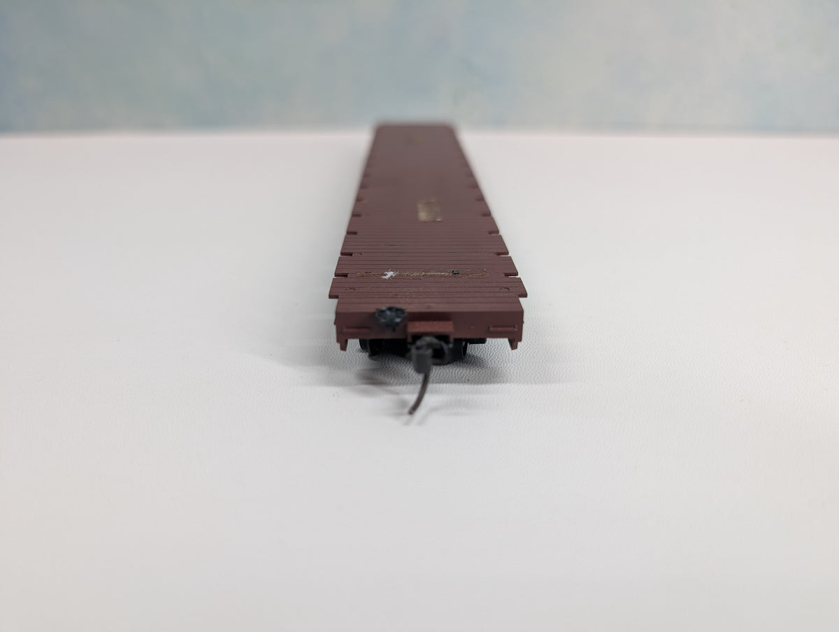 USED Roundhouse 1285 HO Scale 60' Bulkhead Flat Car Missouri Pacific MP #819738