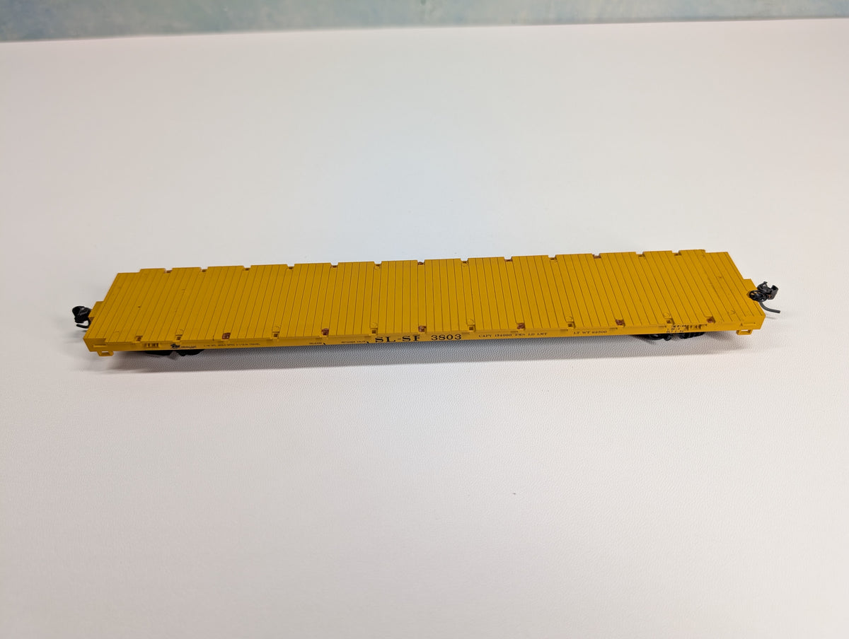 USED Roundhouse 1288 HO Scale 60' Flat Car Frisco SL-SF #3803