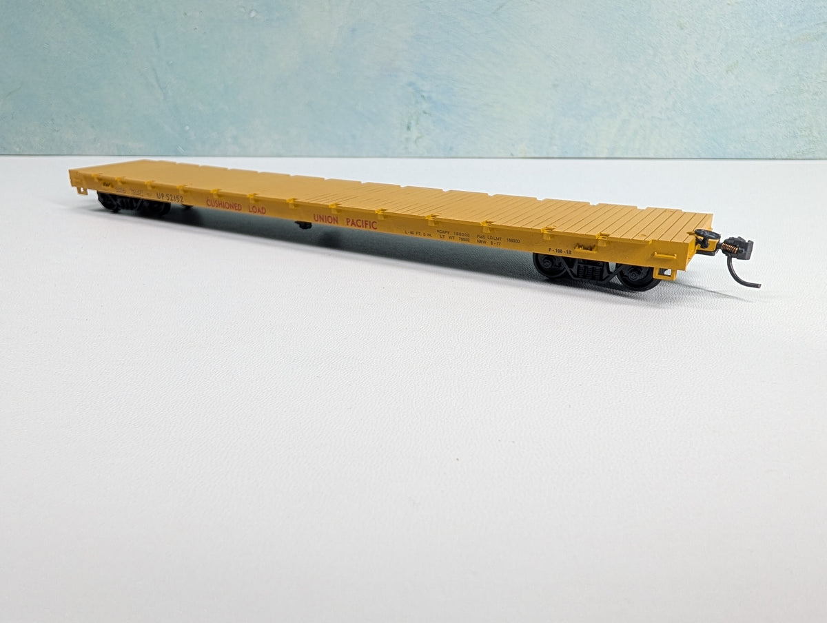USED Roundhouse 1286 HO Scale 60' Flat Car Union Pacific UP #52152