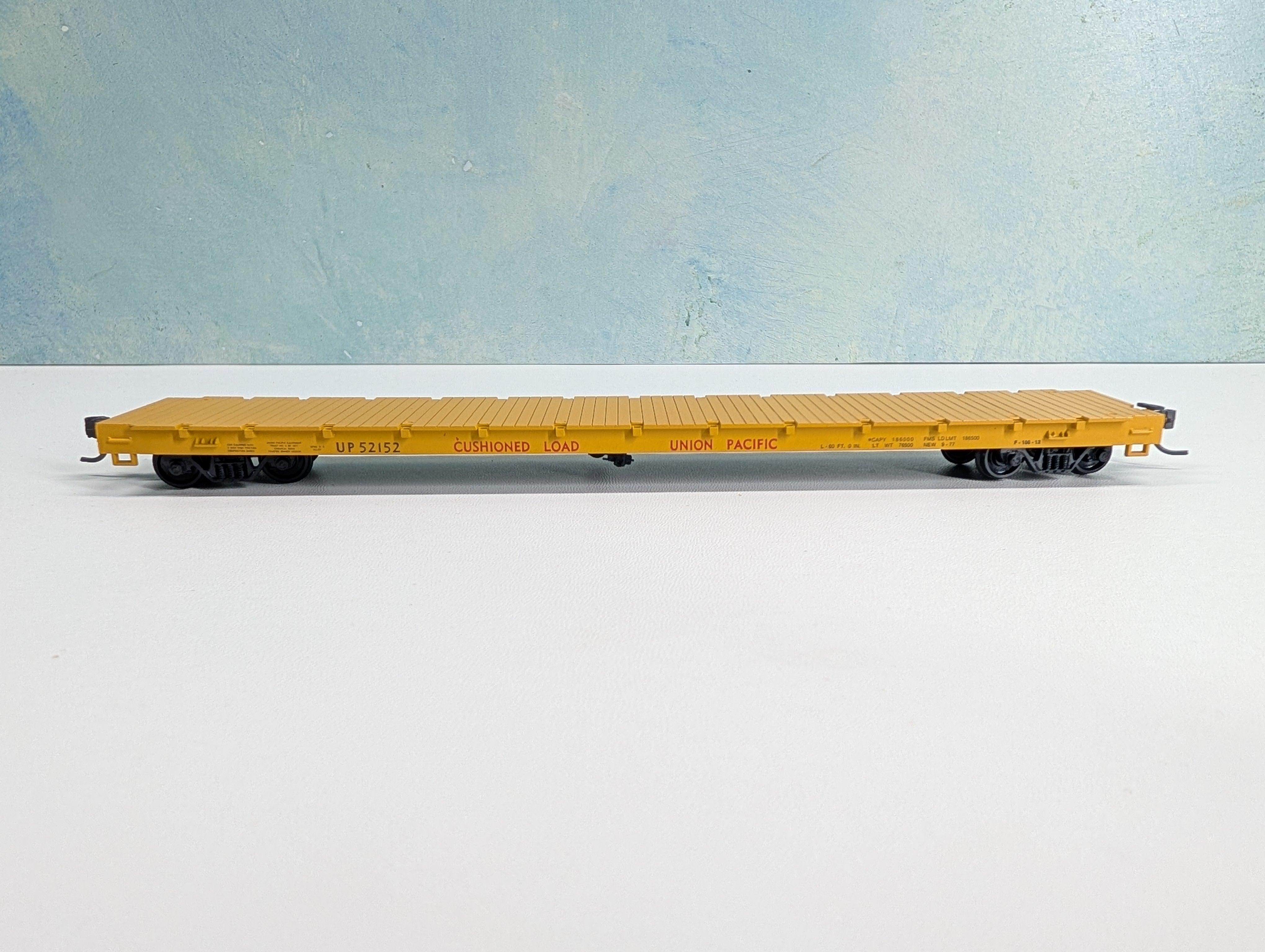 USED Roundhouse 1286 HO Scale 60' Flat Car Union Pacific UP #52152