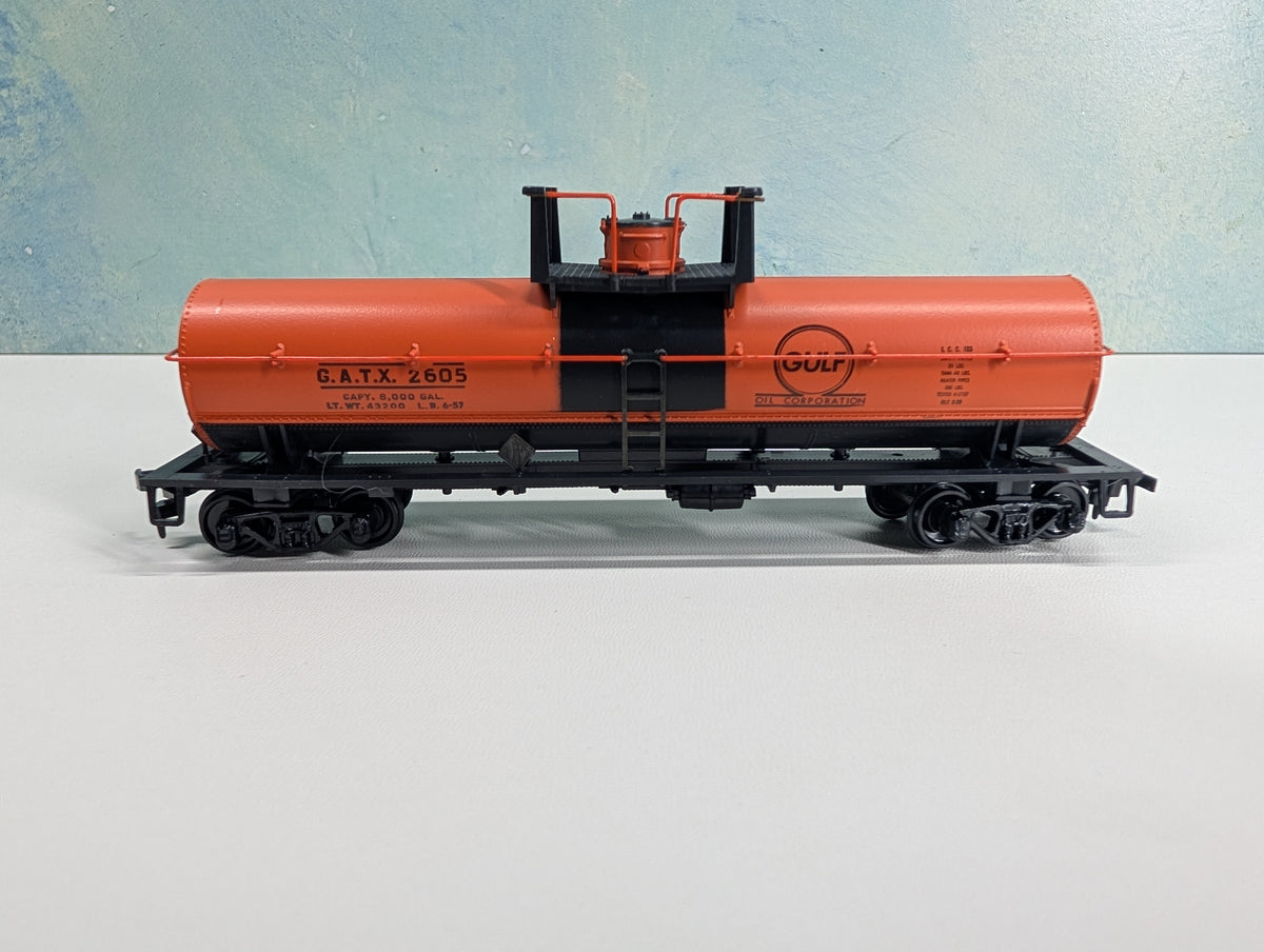 USED Athearn HO Scale Chemical Tank Car Gulf GATX #2605
