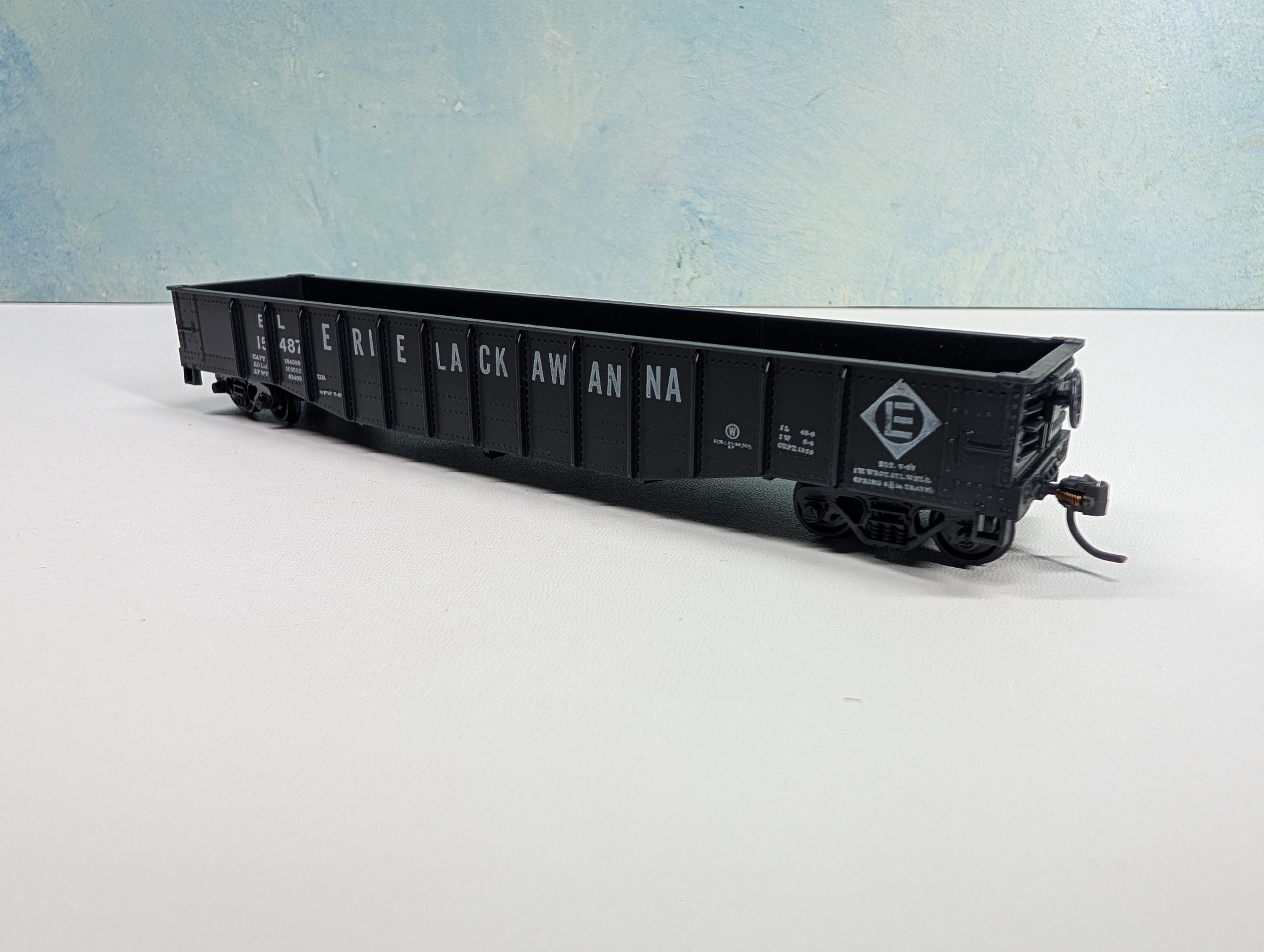 USED Athearn HO Scale 50' Gondola Erie Lackawanna EL #15487