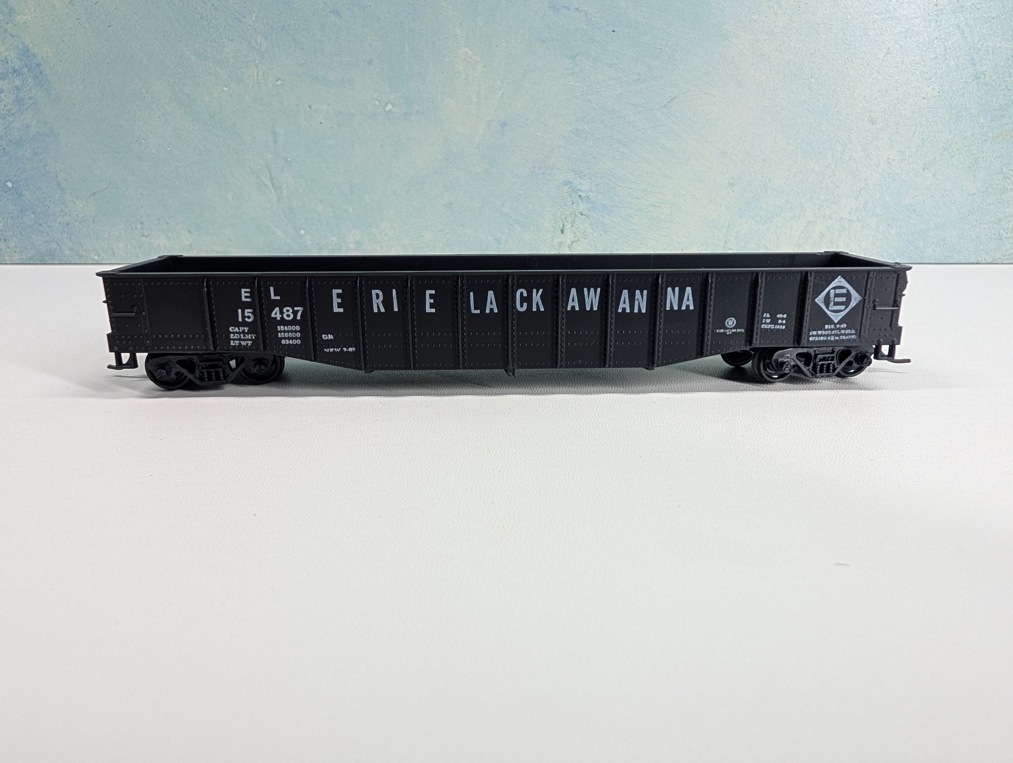 USED Athearn HO Scale 50' Gondola Erie Lackawanna EL #15487