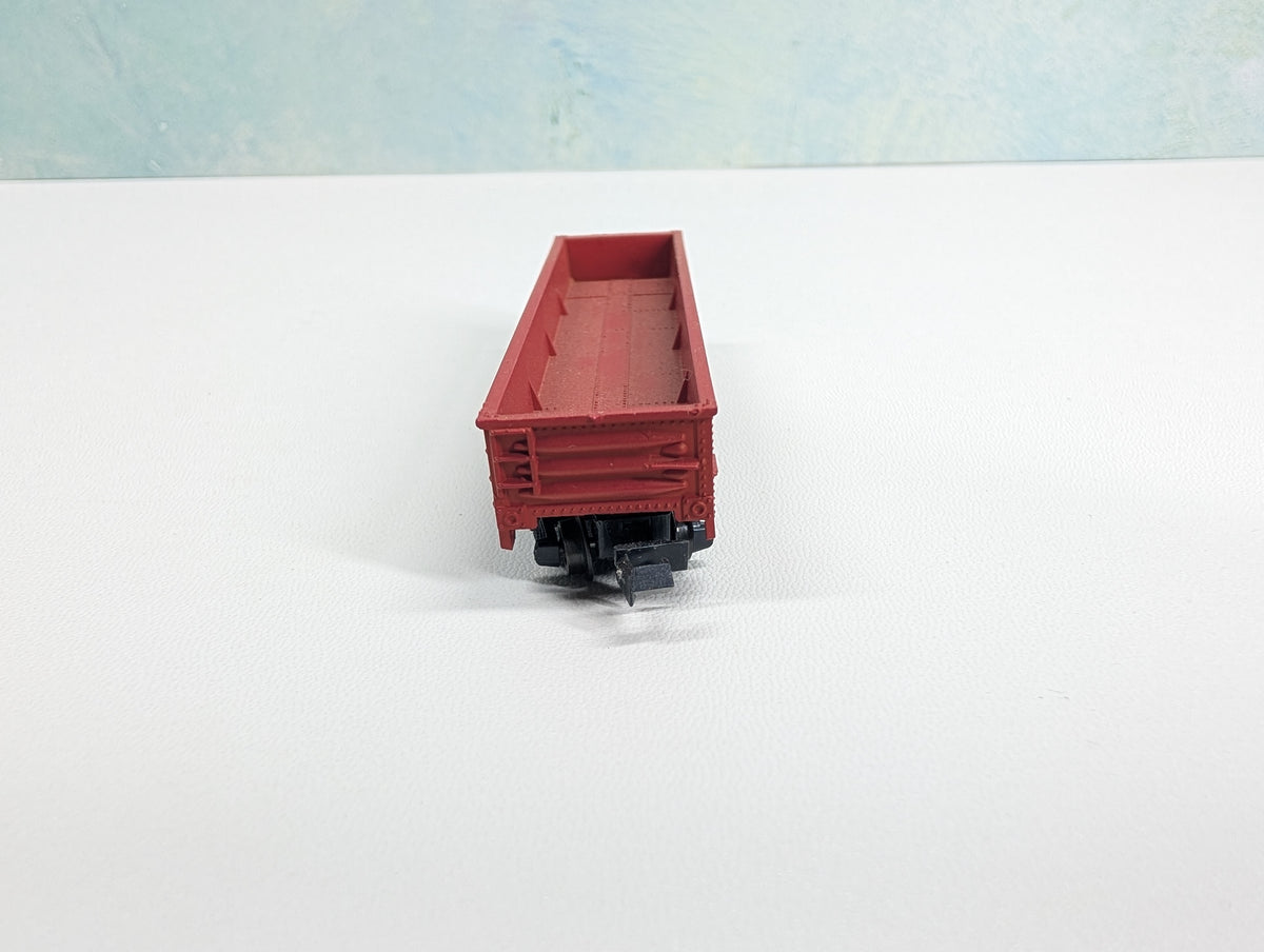 USED Postage Stamp Trains Aurora N Scale Gondola Burlington CB&Q #83116
