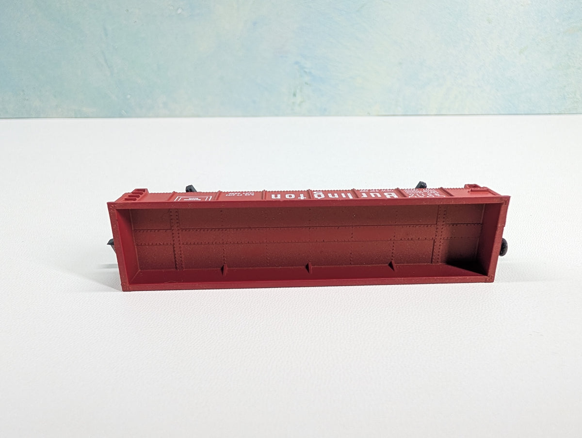 USED Postage Stamp Trains Aurora N Scale Gondola Burlington CB&Q #83116