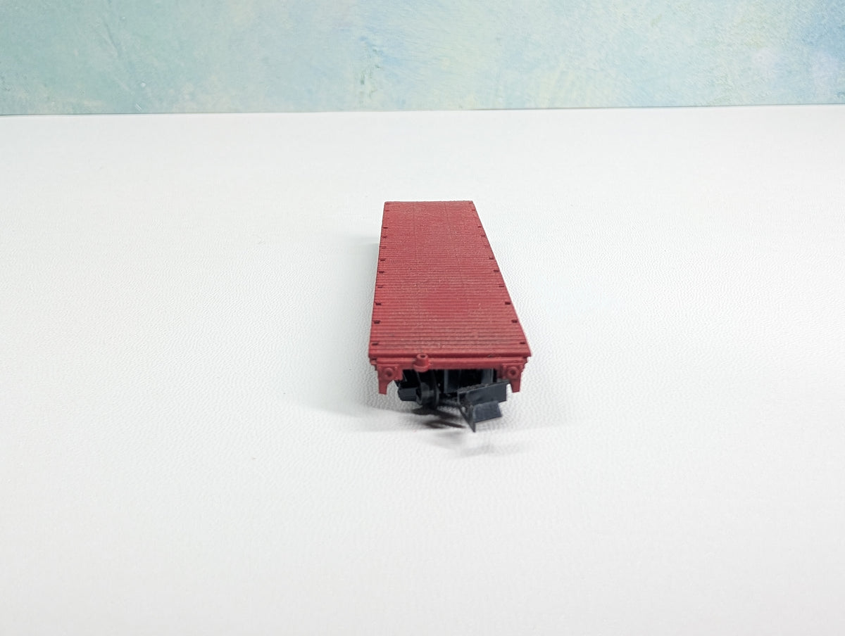 USED Postage Stamp Trains Aurora N Scale Flat Car Great Northern GN #42762