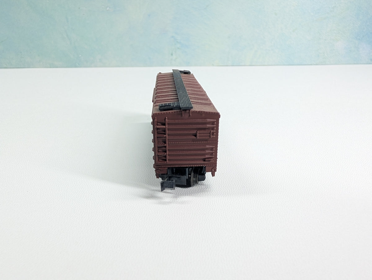 USED Postage Stamp Trains Aurora N Scale Cattle Stock Car MKT #47150 The Katy