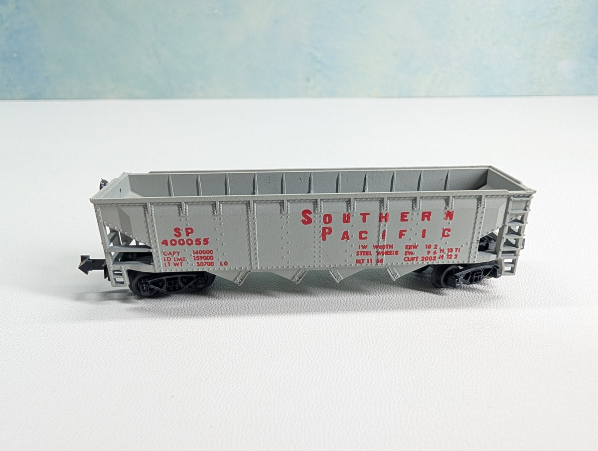 USED Postage Stamp Trains Aurora N Scale Quad Hopper Southern Pacific SP #400055
