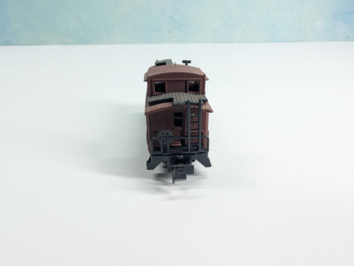 USED Postage Stamp Trains Aurora N Scale Caboose Pennsylvania #15723