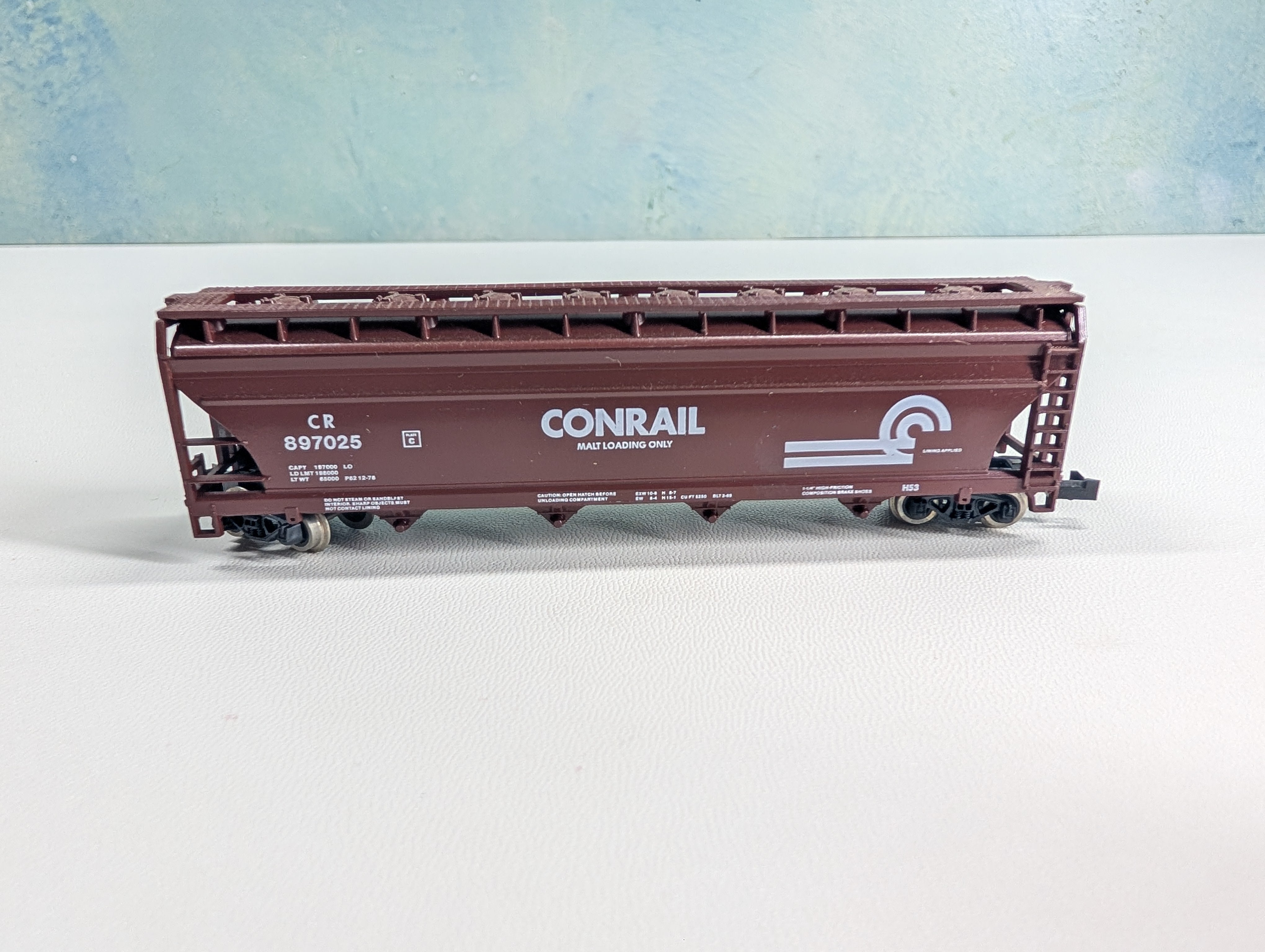 USED Atlas 3705 N Scale ACF Centerflow Hopper Conrail CR #897025