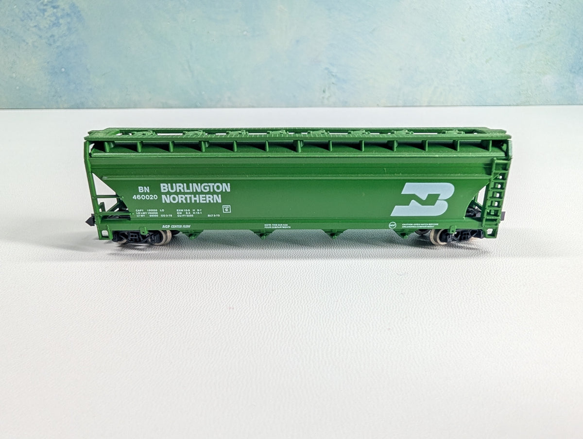 USED Atlas 3703 N Scale ACF Centerflow Hopper Burlington Northern BN #460020