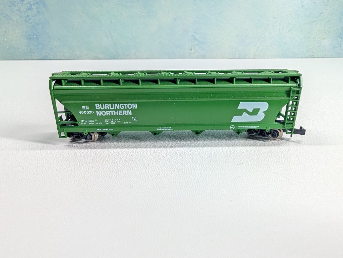 USED Atlas 3703 N Scale ACF Centerflow Hopper Burlington Northern BN #460020