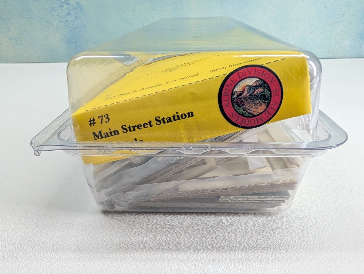 USED Alpine Division Scale Models 73 HO Scale Main Street Station KIT