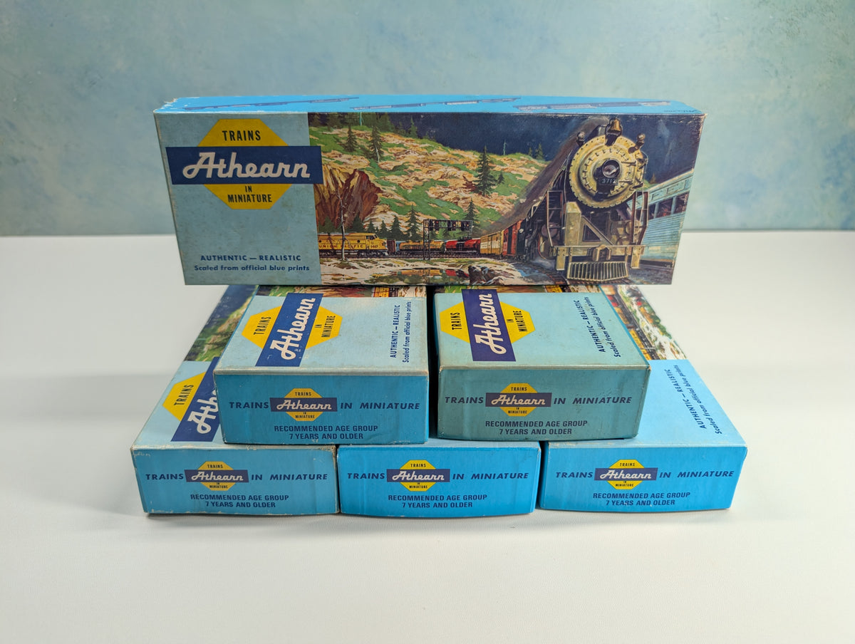USED Athearn HO Scale Lot of Empty Long Train Boxes for Storage (6 pcs)