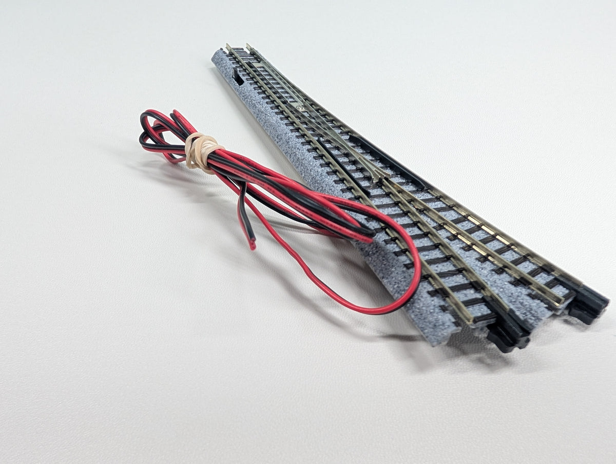 USED KATO 20-202 N Scale Electric Turnout #6 (28 1/4") 15R Left Hand Unitrack, Code 80