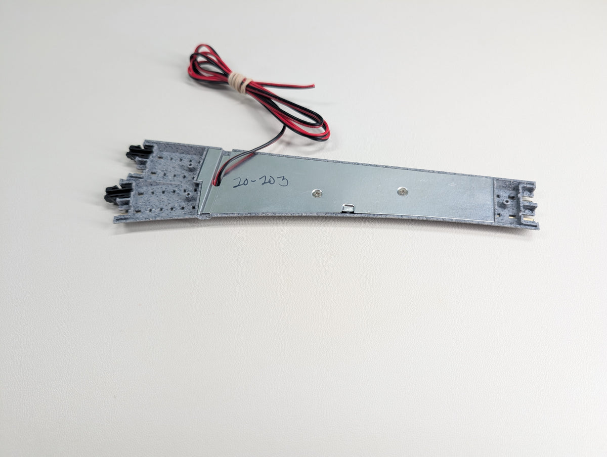 USED KATO 20-203 N Scale Electric Turnout #6 (28 1/4") 15R Right Hand Unitrack, Code 80