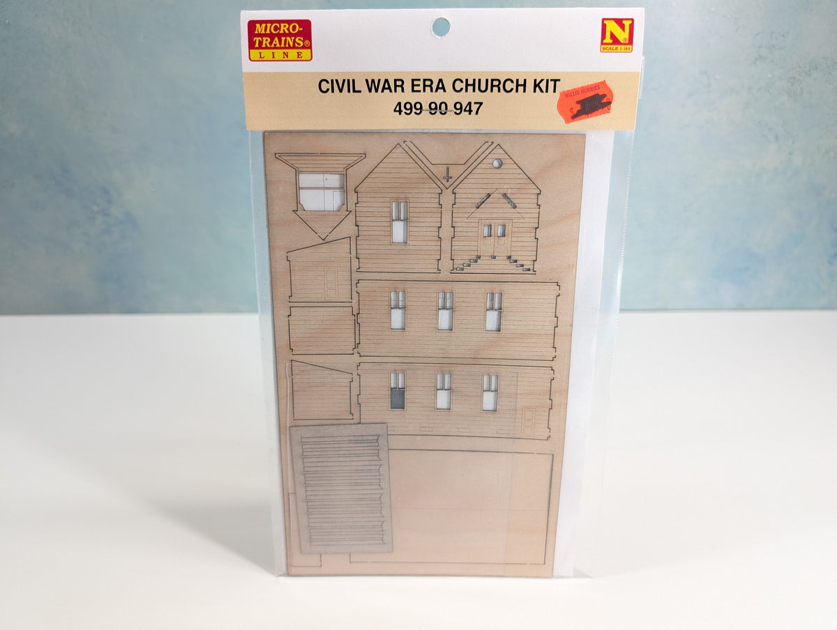 Micro-Trains 499 90 947 N Scale Civil War Era Church Laser-Cut KIT