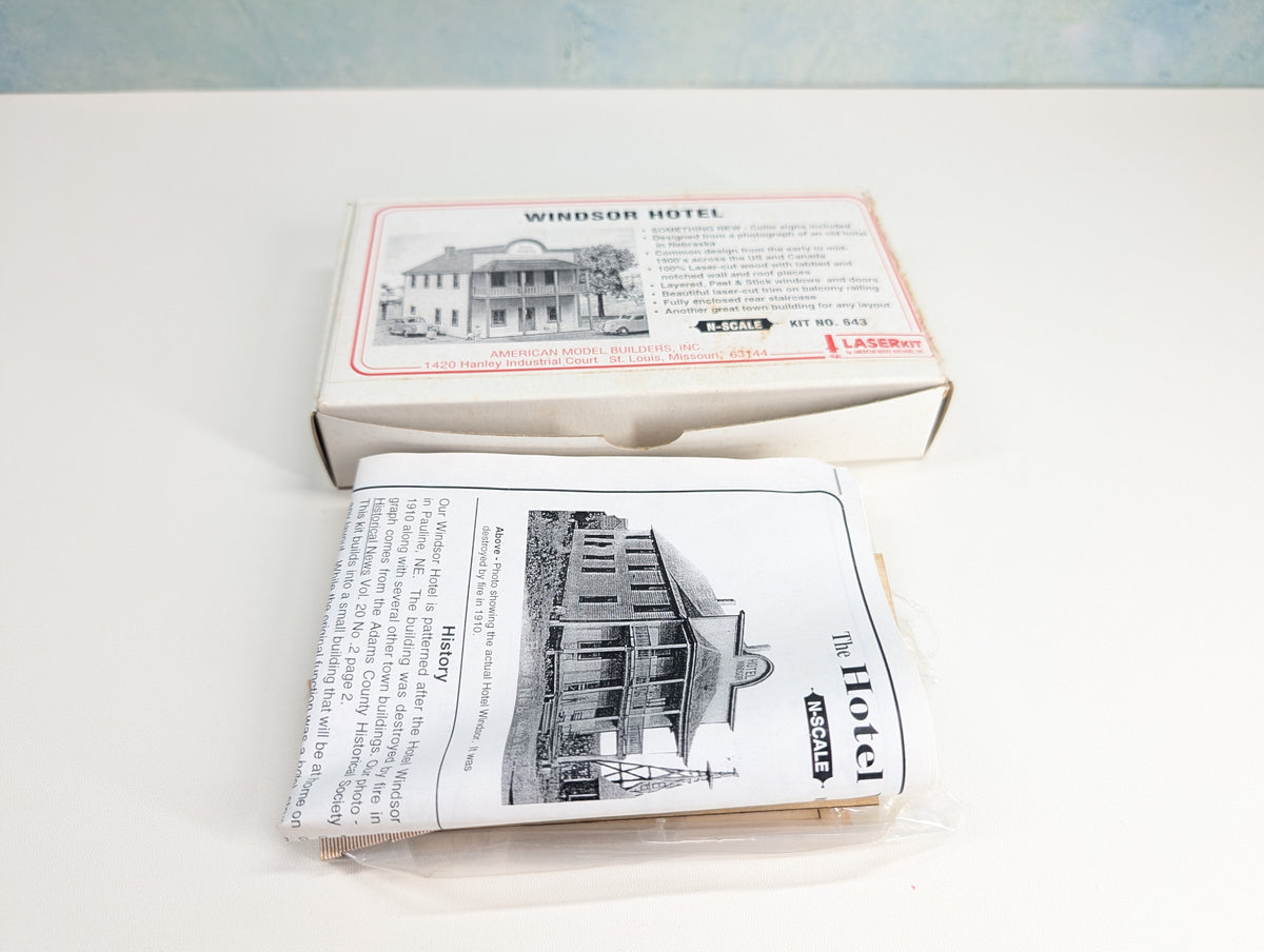 USED LaserKit 643 N Scale Windsor Hotel KIT