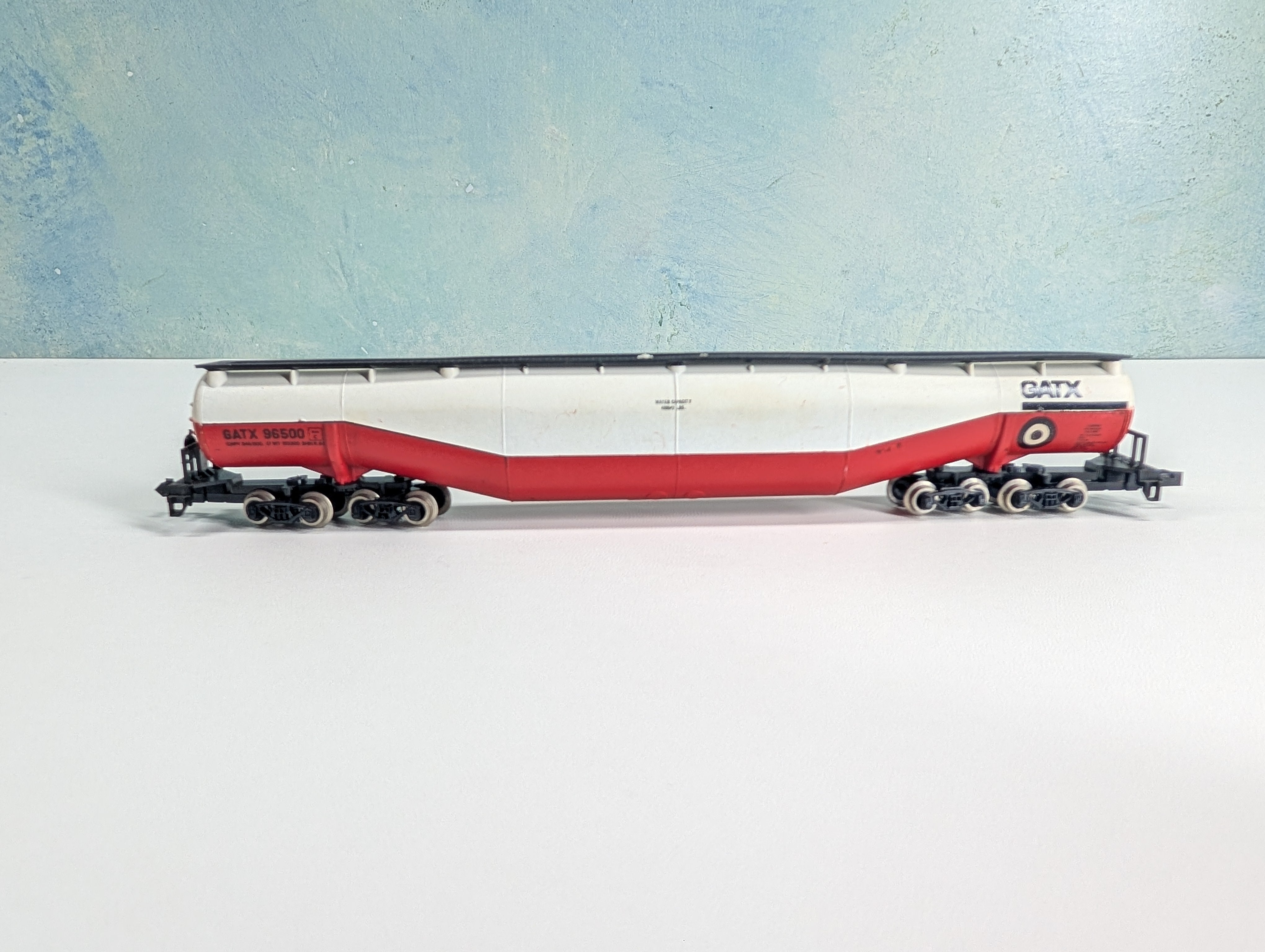USED Atlas 3114 N Scale 94' Jumbo Tank Car GATX #96500