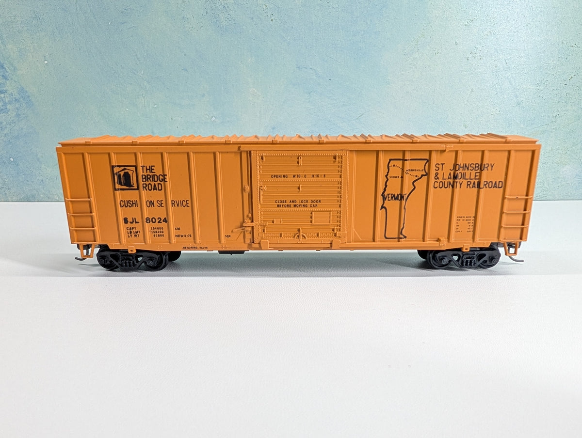 USED Athearn HO Scale 50' ACF Rail Box Type Box Car St Johnsbury SJL #8024 Bev-Bel
