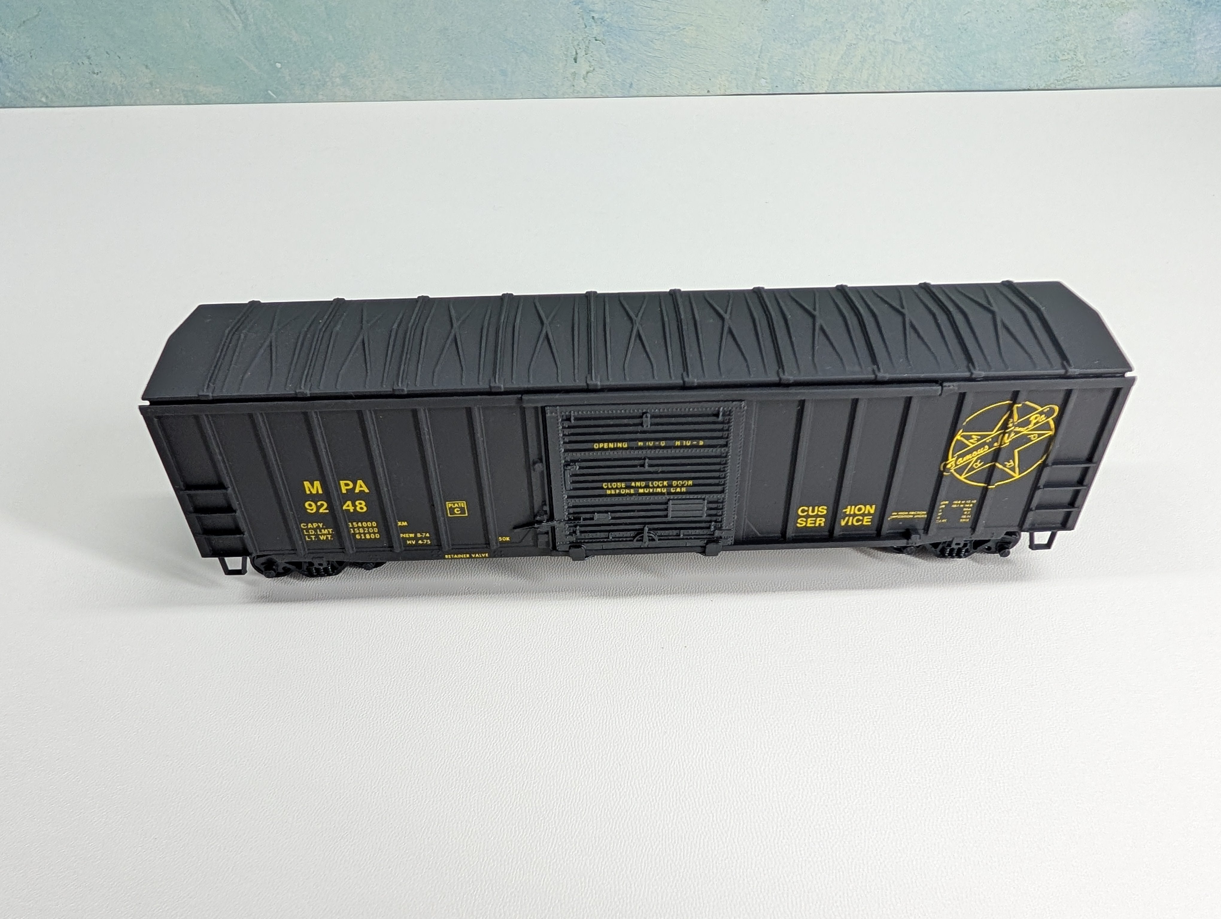 USED Athearn HO Scale 50' ACF Rail Box Type Box Car Maryland & Pennsylvania MPA #9248 Bev-Bel