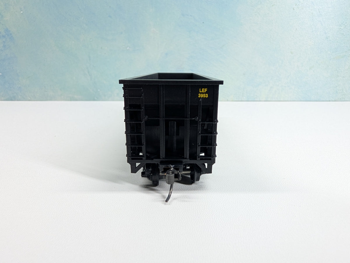 USED MCKEAN HO Scale 100 Ton 12-Panel Coal Hopper Lake Erie Franklin & Clarion LEF&C #3953