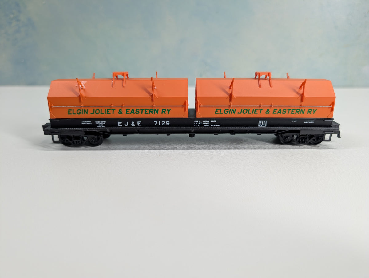 USED Walthers 932-3858 HO Scale Cushion Coil Car Elgin Joliet & Eastern EJ&E #7129