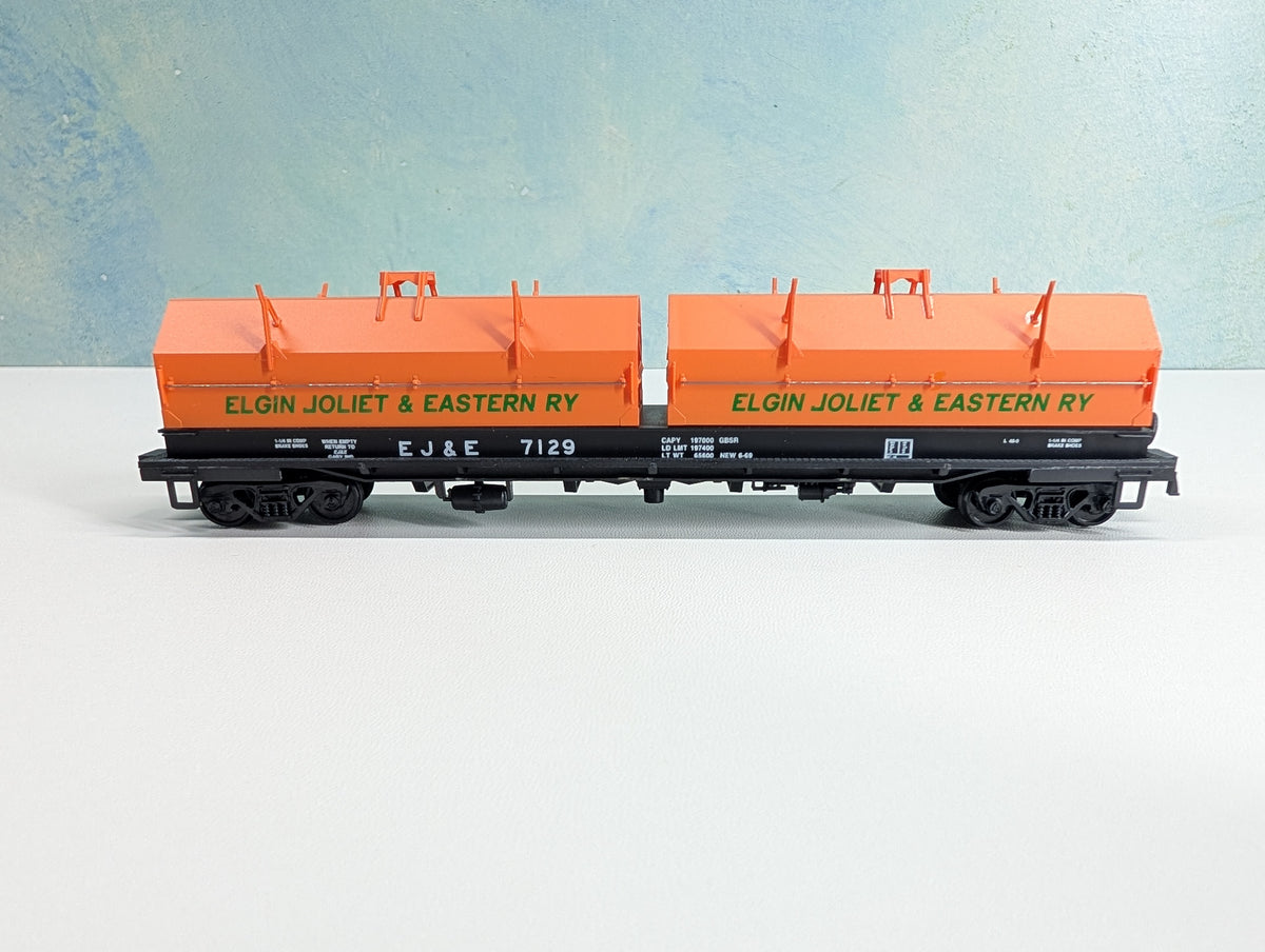 USED Walthers 932-3858 HO Scale Cushion Coil Car Elgin Joliet & Eastern EJ&E #7129