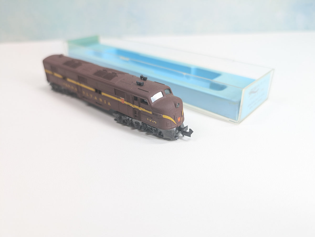 USED Atlas #4076-30 N Scale EMD E7 Diesel Locomotive, Custom Paint/Decal Pennsylvania PRR #5849 Runs Great! DC