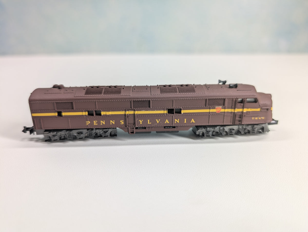 USED Atlas #4076-30 N Scale EMD E7 Diesel Locomotive, Custom Paint/Decal Pennsylvania PRR #5849 Runs Great! DC