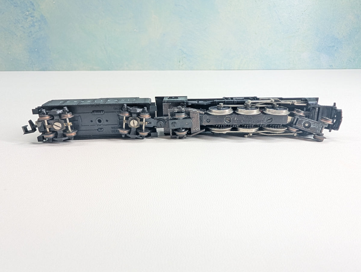 USED Trix N Scale 4-6-2 Steam Engine w/ Tender Pennsylvania #5495 Parts/Repairs