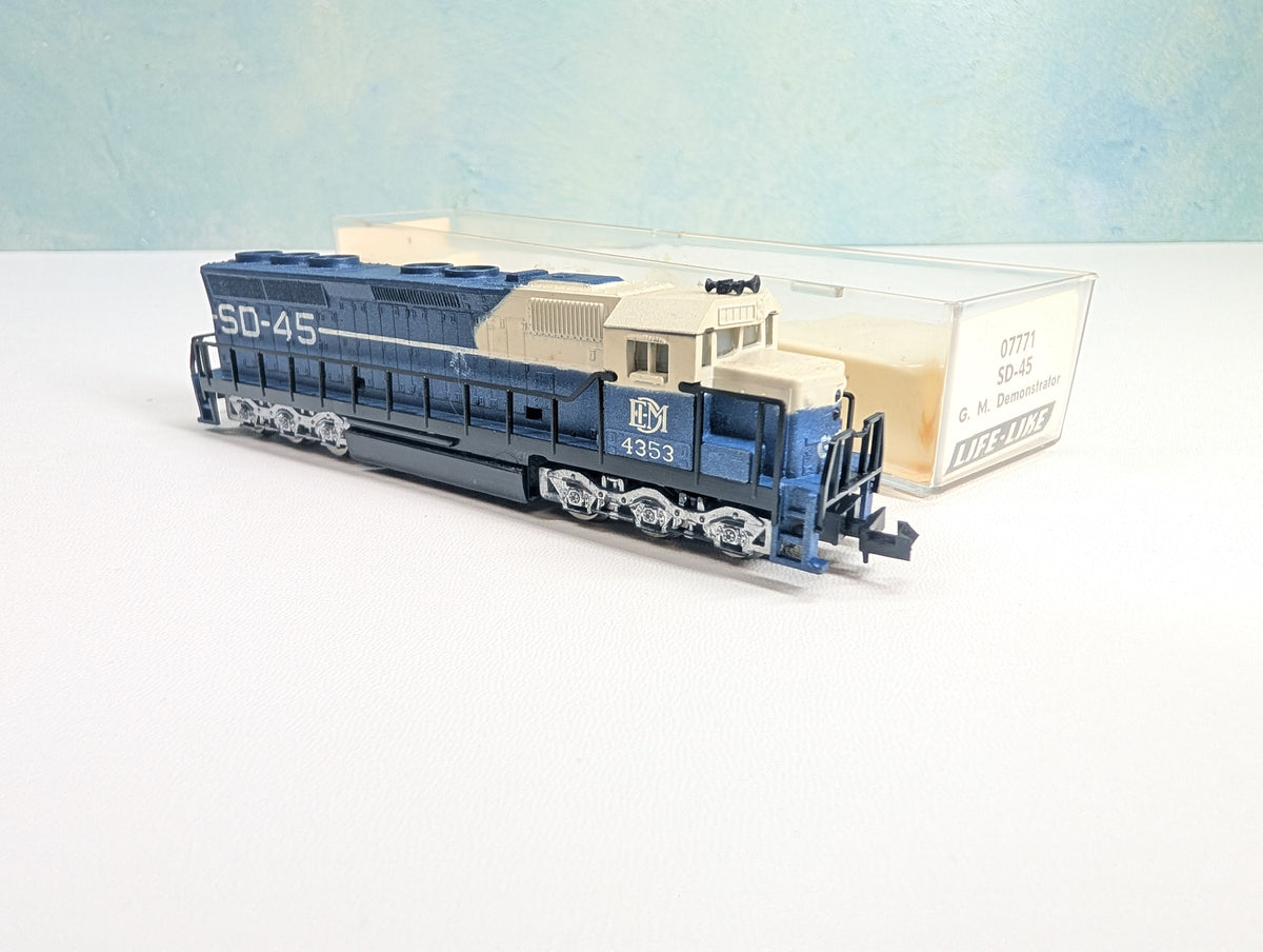USED Life-Like 7771 N Scale SD-45 Diesel Locomotive GM Demonstrator #4353