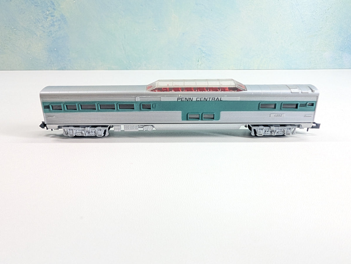 USED Trix N Scale Dome Passenger Car Penn Central #4892