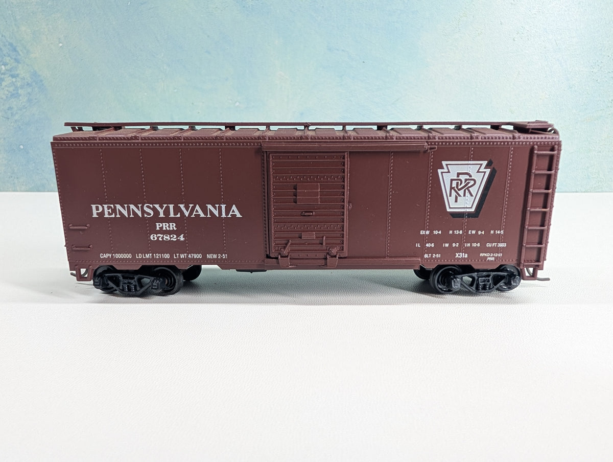 USED Athearn HO Scale 40' Box Car Pennsylvania PRR #67824 Bev-Bel