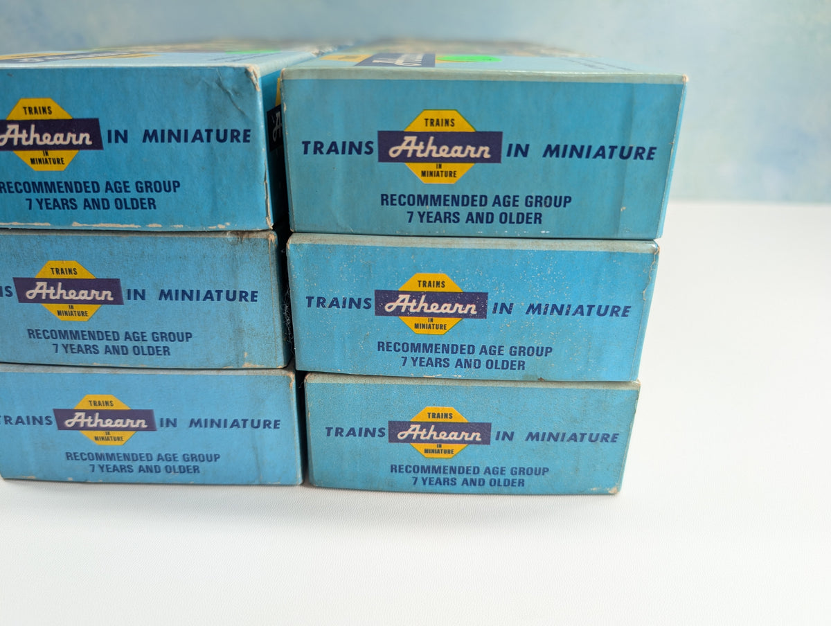 USED Athearn HO Scale Empty Long Train Boxes for Storage (6 pcs)