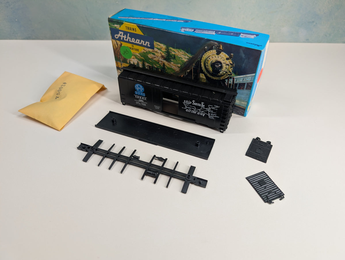 USED Athearn HO Scale 40' Box Car California Limited SBRHS #1991 Santa Fe Steam Excursion