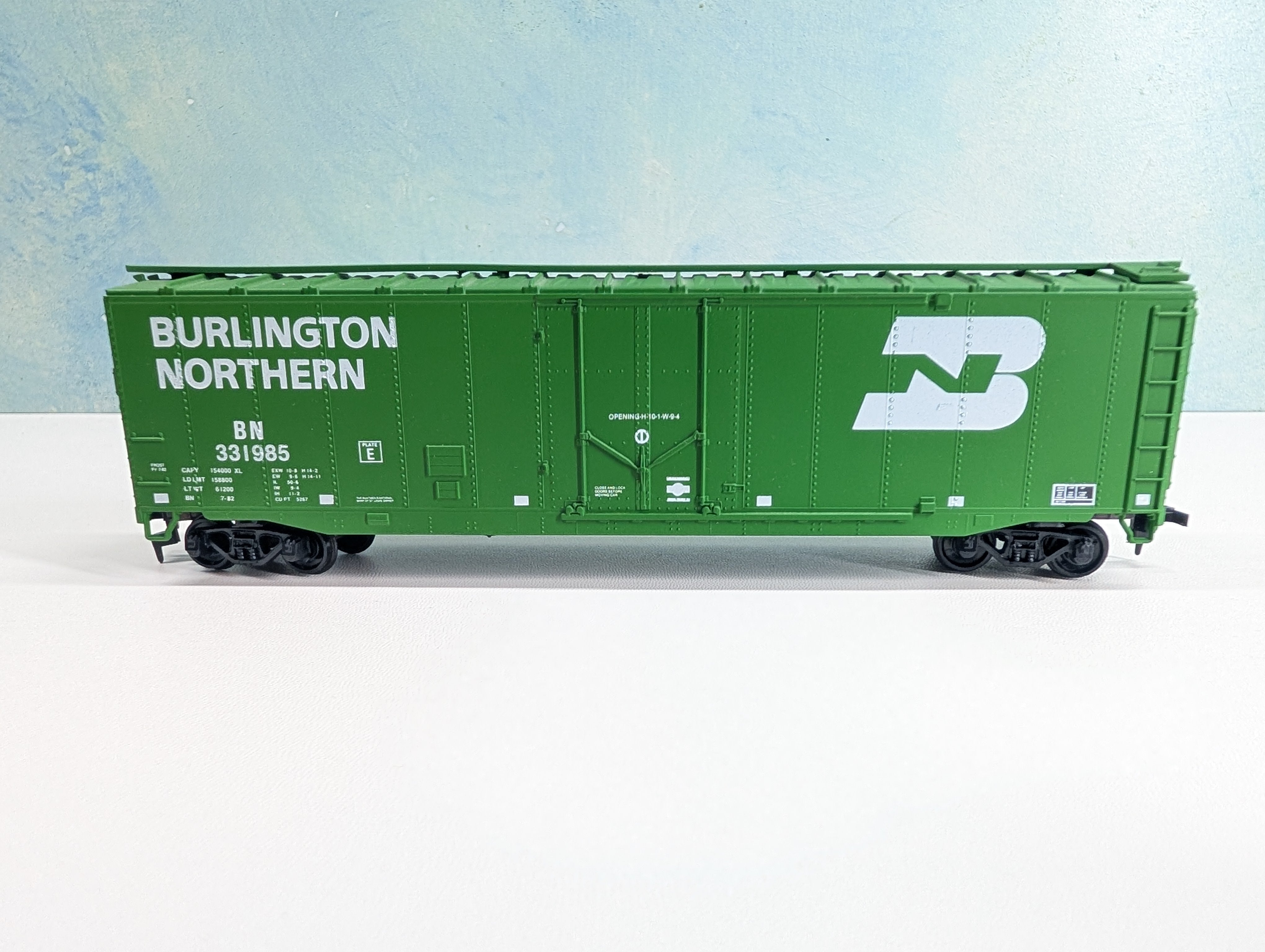 USED Athearn HO Scale 50' PD Box Car Burlington Northern BN #331985