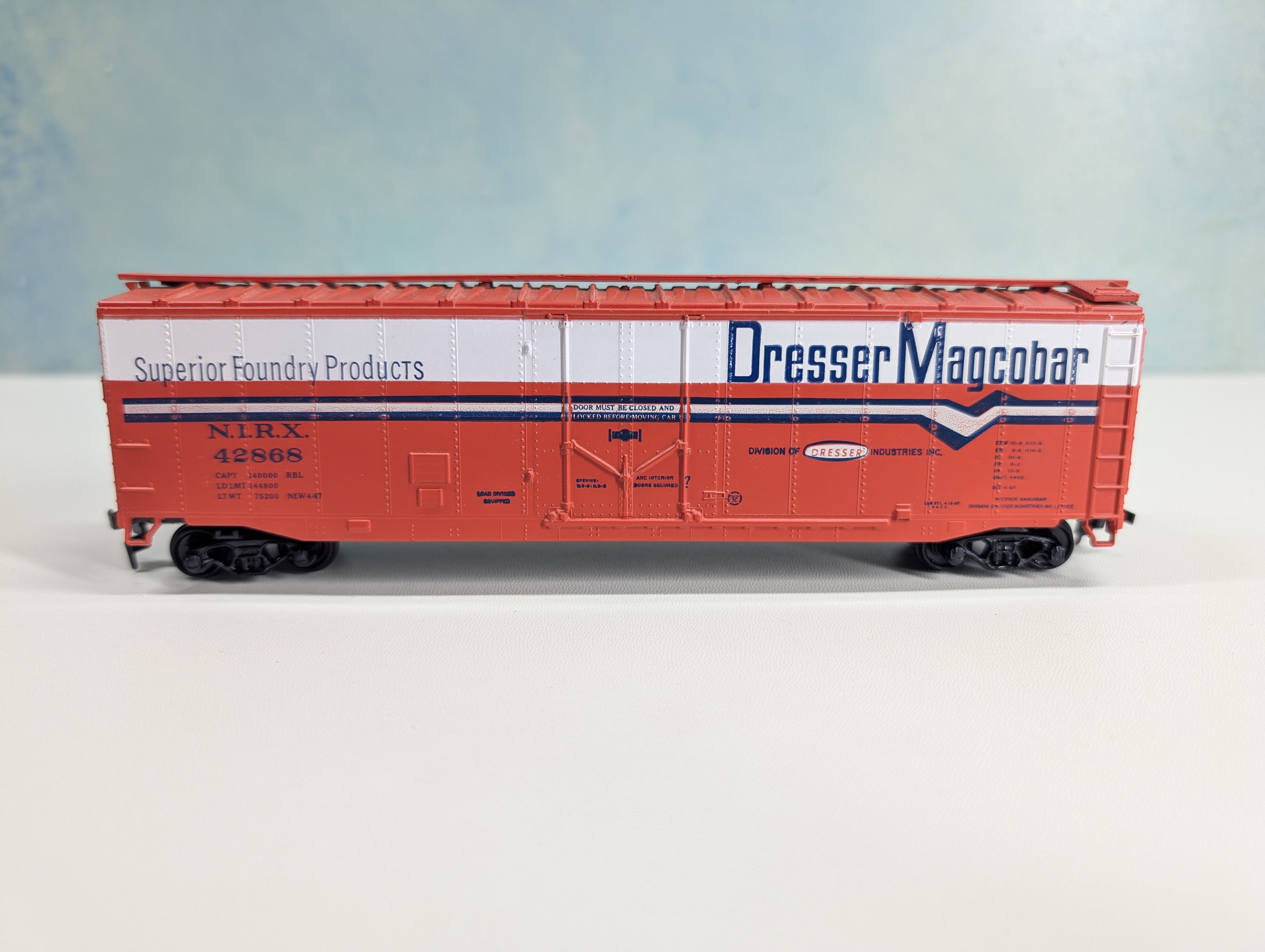 USED Athearn HO Scale 50' PD Box Car Dresser Magcobar NIRX #42868